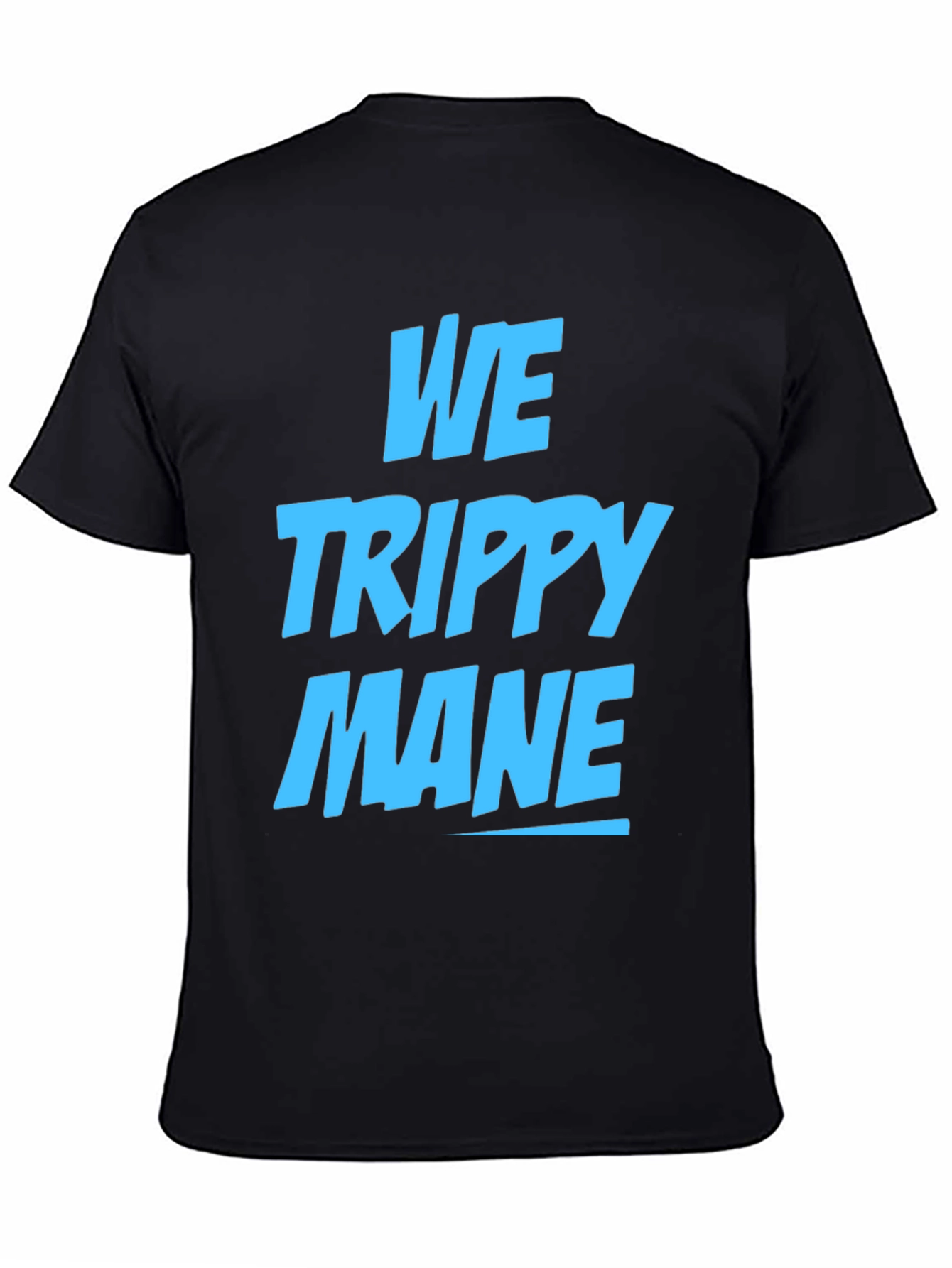 Black We Trippy Mane Graphic Tee - Cool Casual Wear view 4