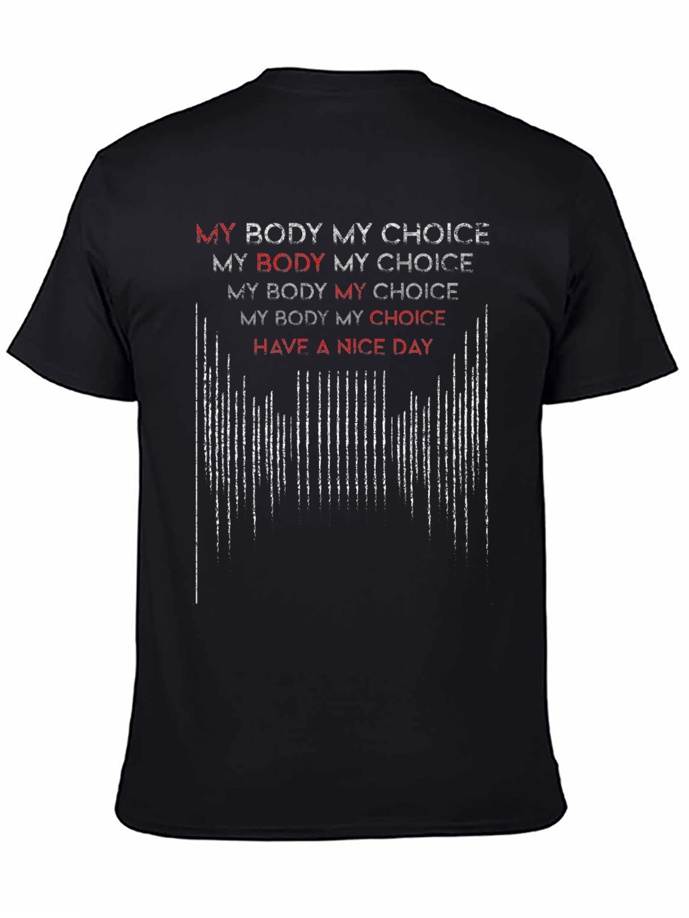 Black My Body My Choice Graphic T-Shirt - Pro Choice Tee view 4
