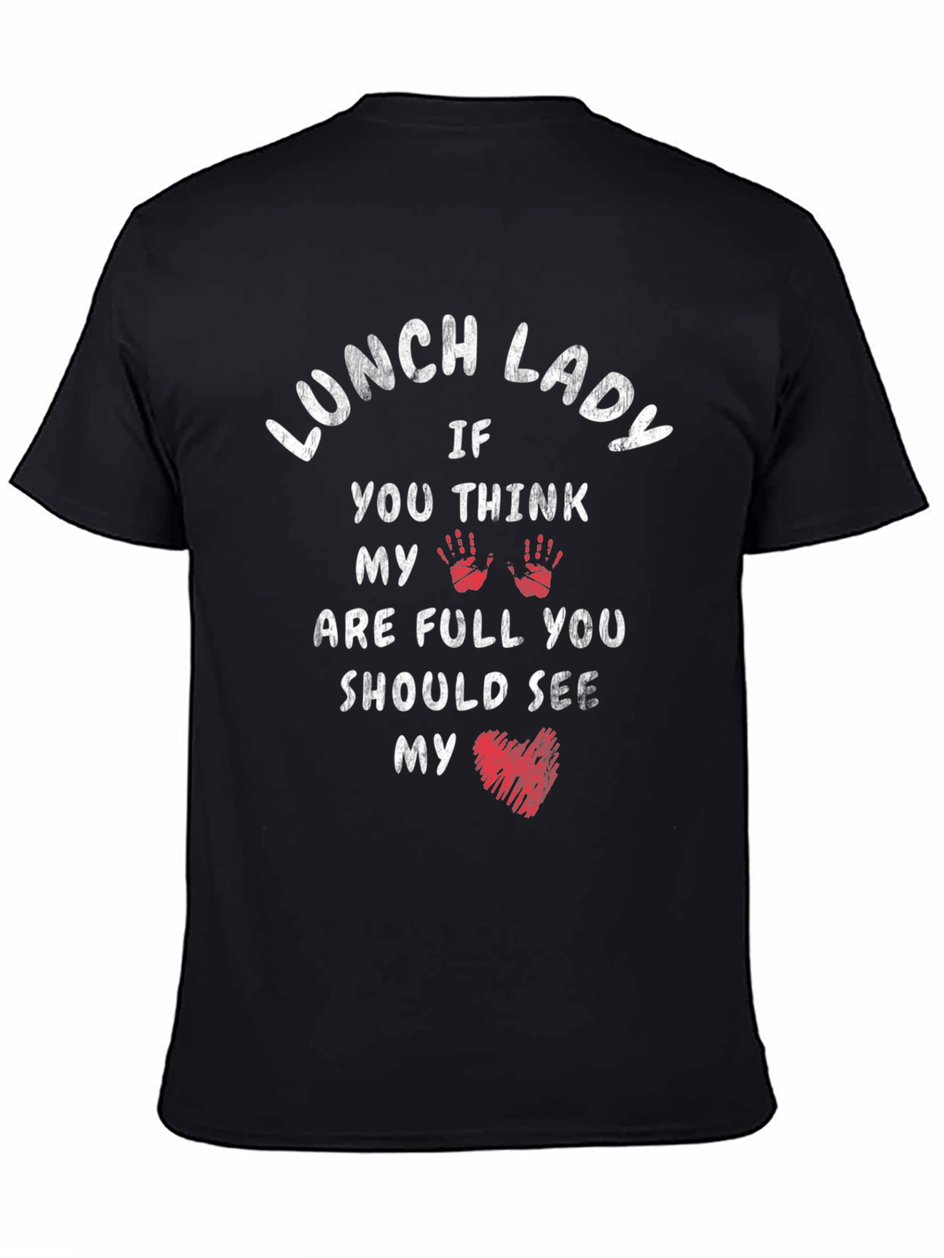 Black Lunch Lady T-Shirt view 4