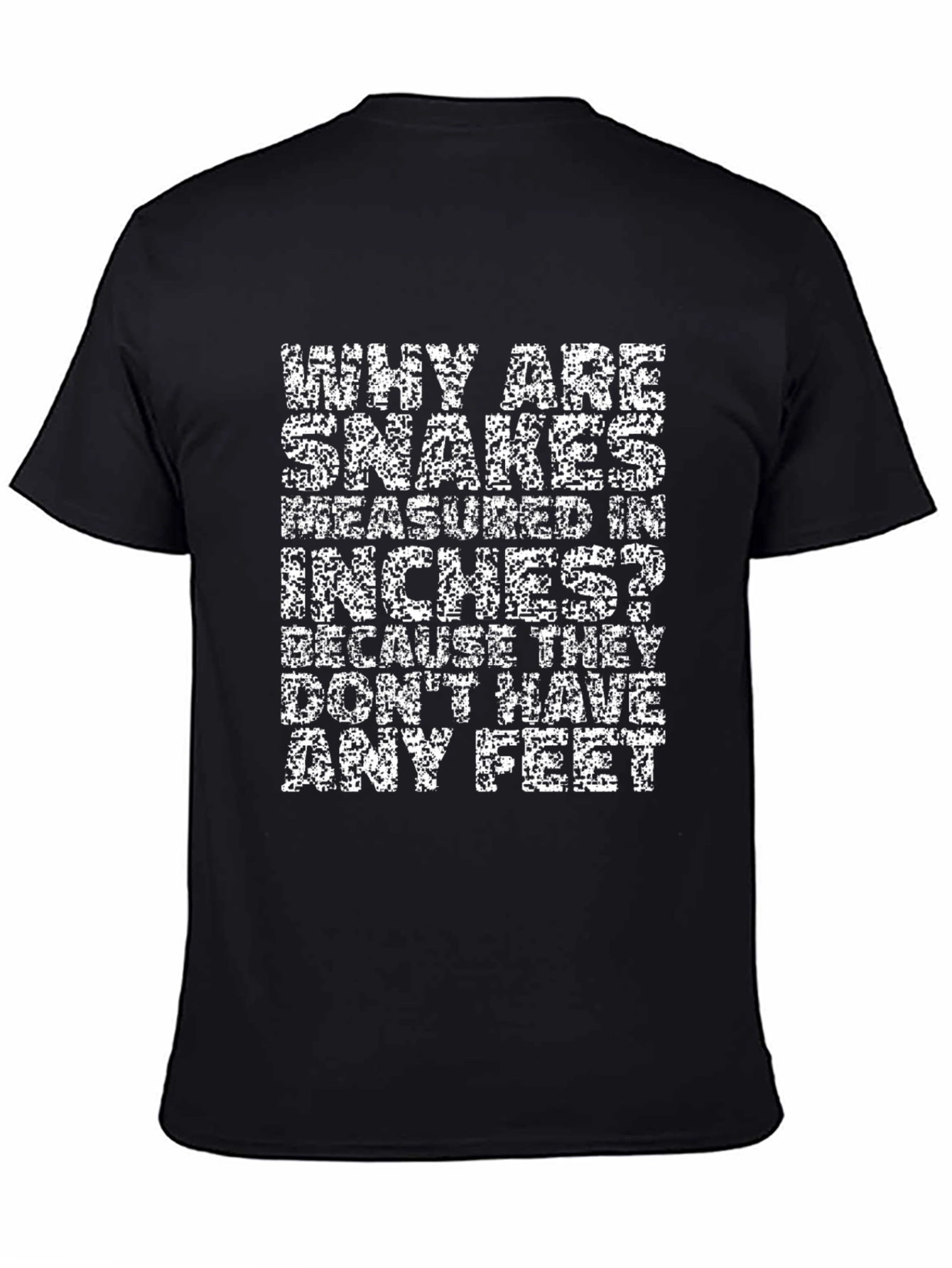 Black Snakes Inches Pun T-Shirt - Funny Joke Tee view 4