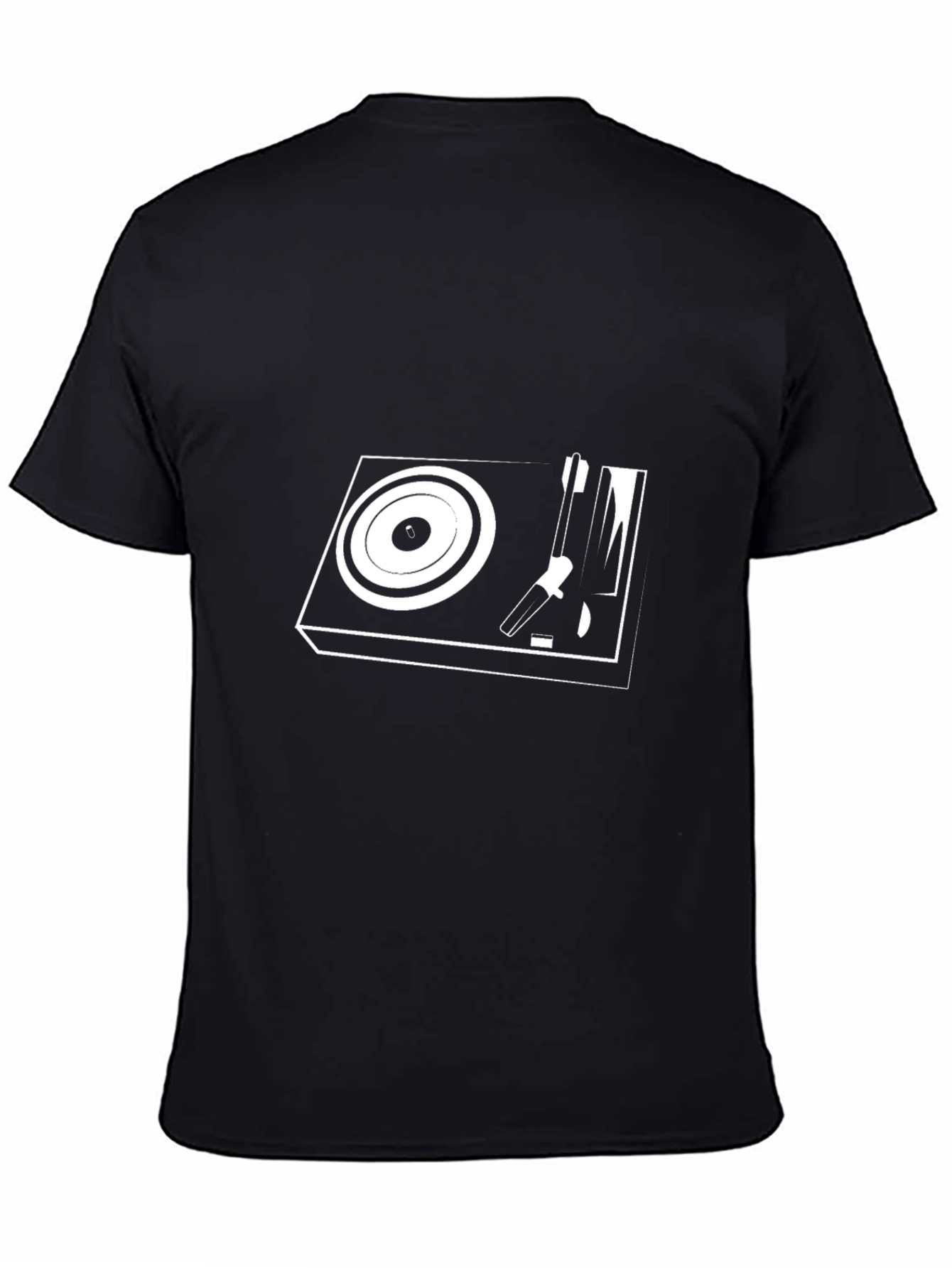 Black Cool Turntable Graphic Tee - Black view 4