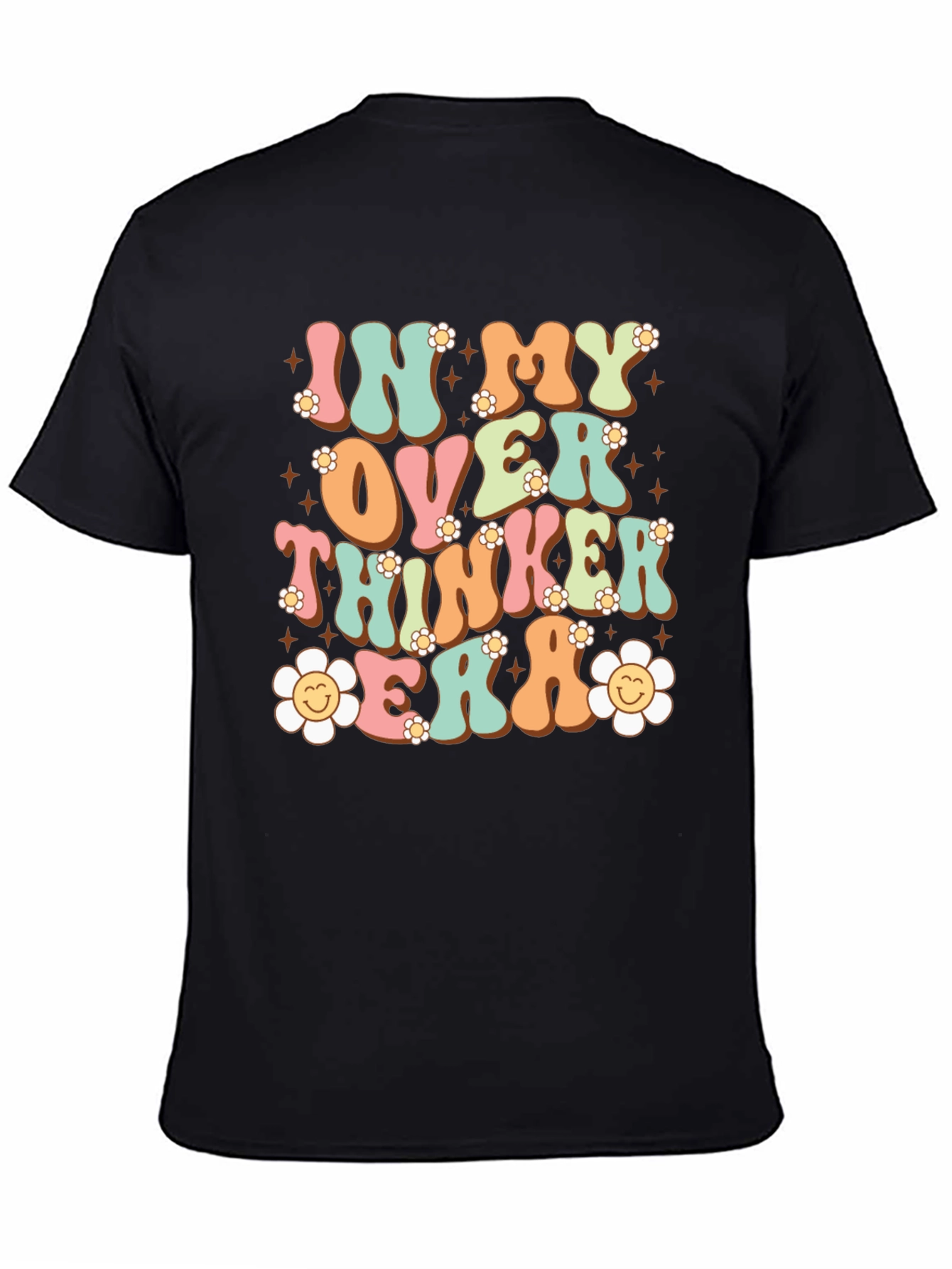 Black In My Overthinker Era Graphic Tee view 4