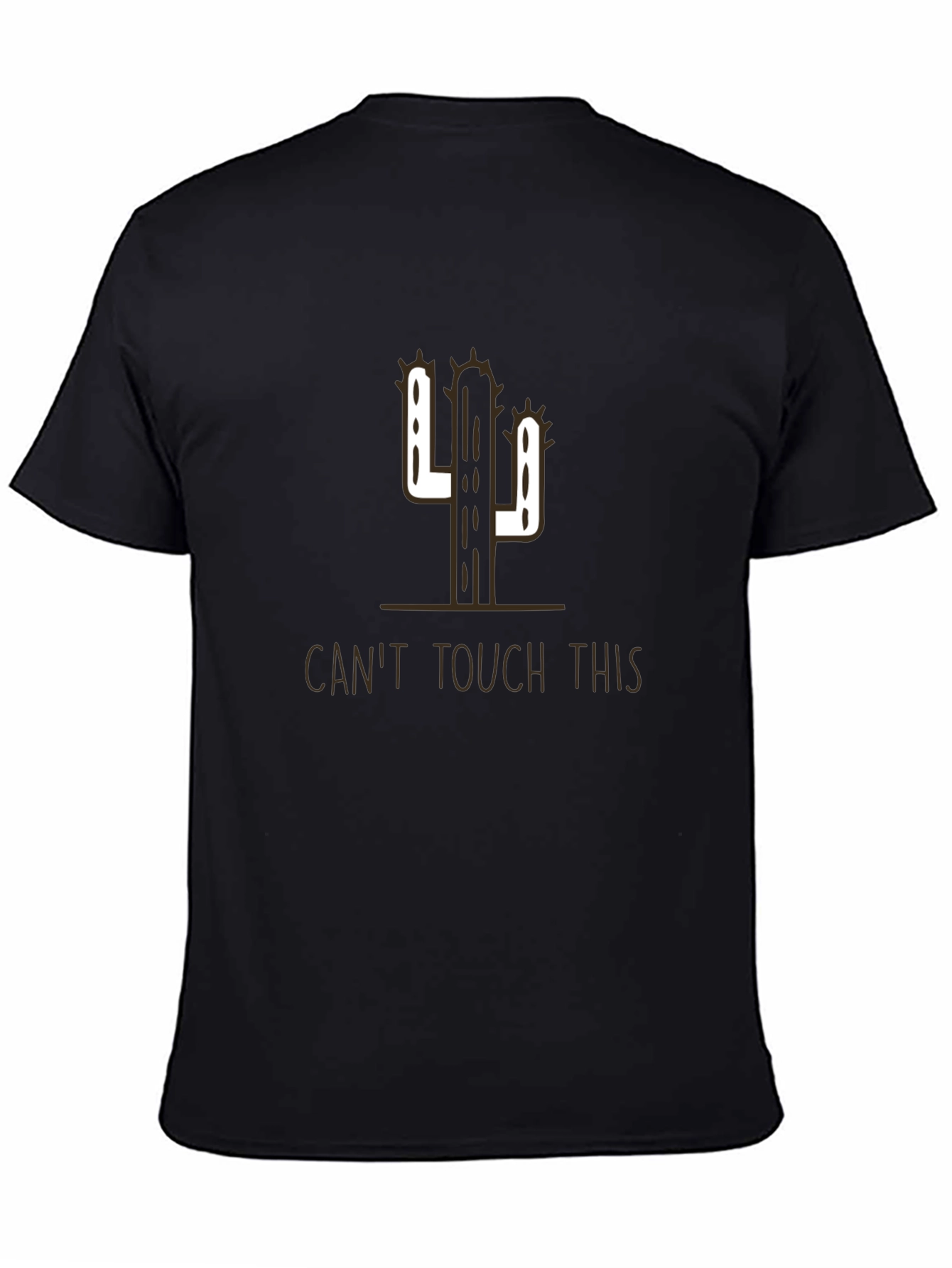 Black Cactus Humor Tee - Can't Touch This Shirt view 4