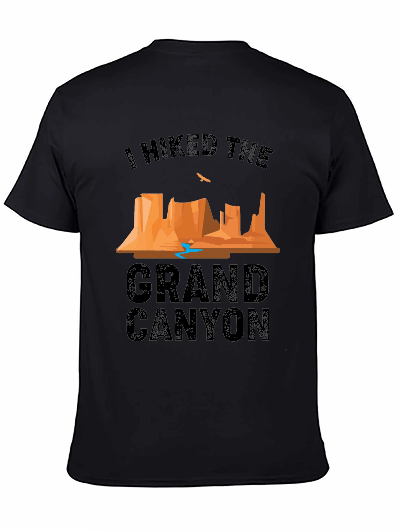 Black I Hiked The Grand Canyon Black T-Shirt view 4