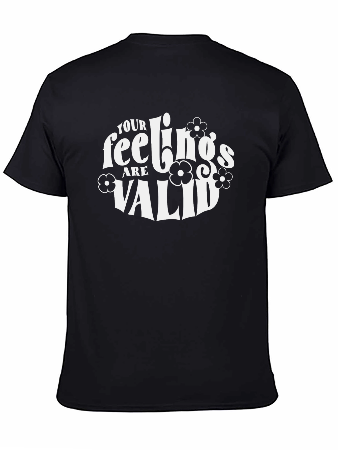 Black Your Feelings Are Valid Graphic Tee view 4