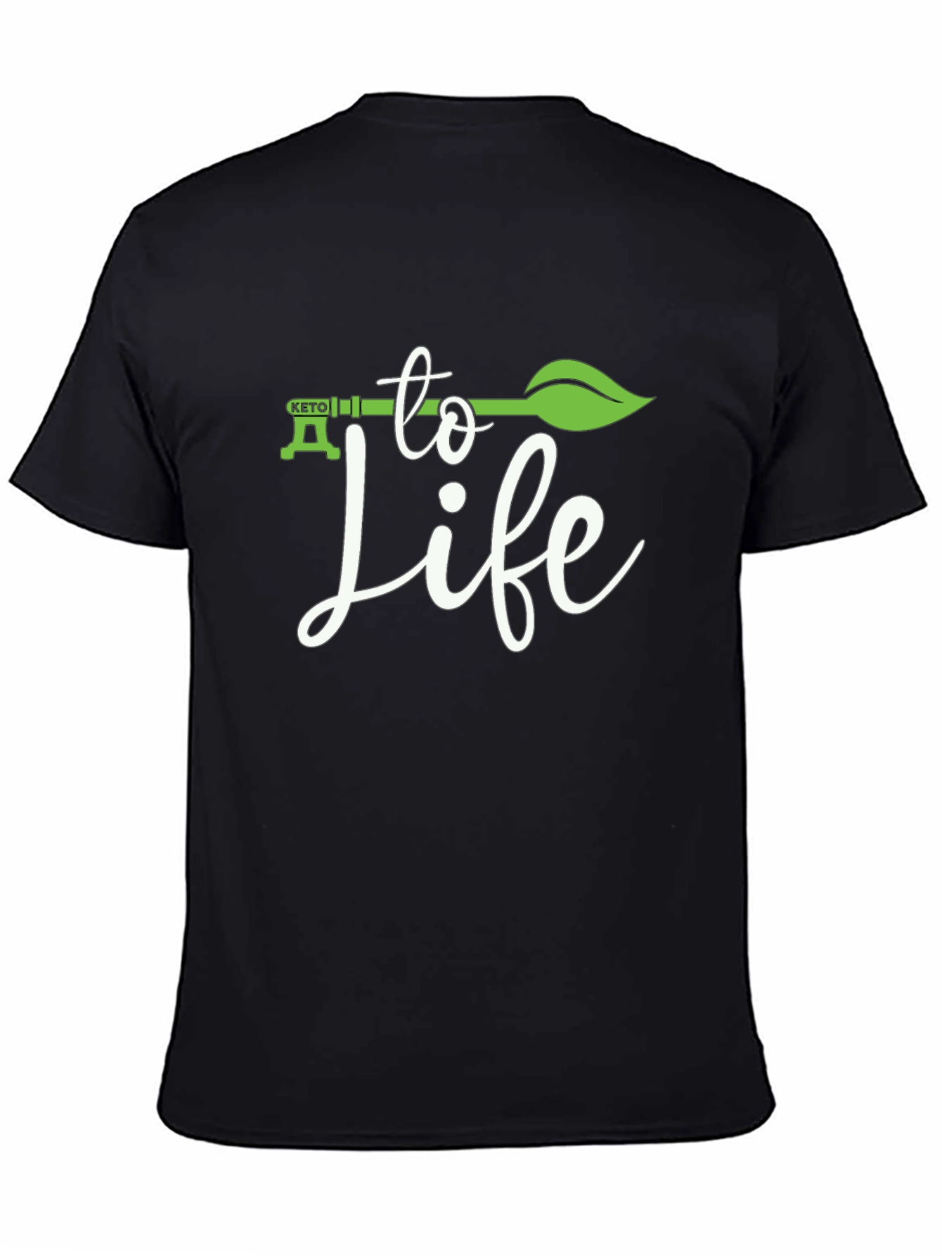 Black Keto Diet Lifestyle T-Shirt view 4