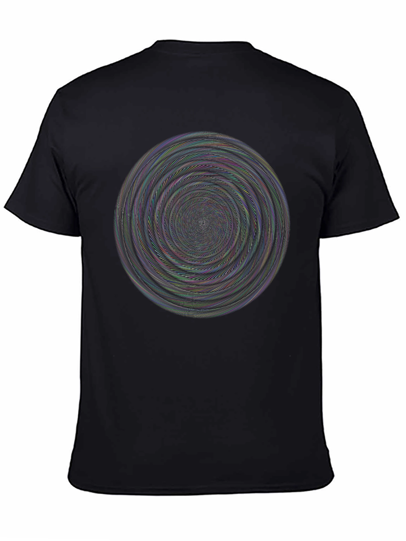 Vortex Illusion Black T-Shirt - 4
