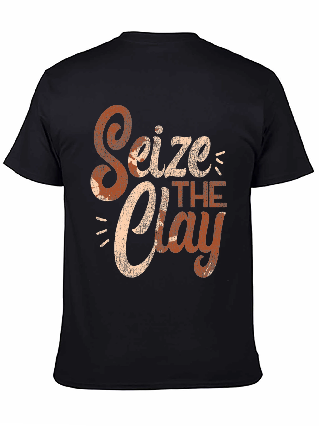 Black Seize the Clay Graphic T-Shirt - Pottery Lover view 4