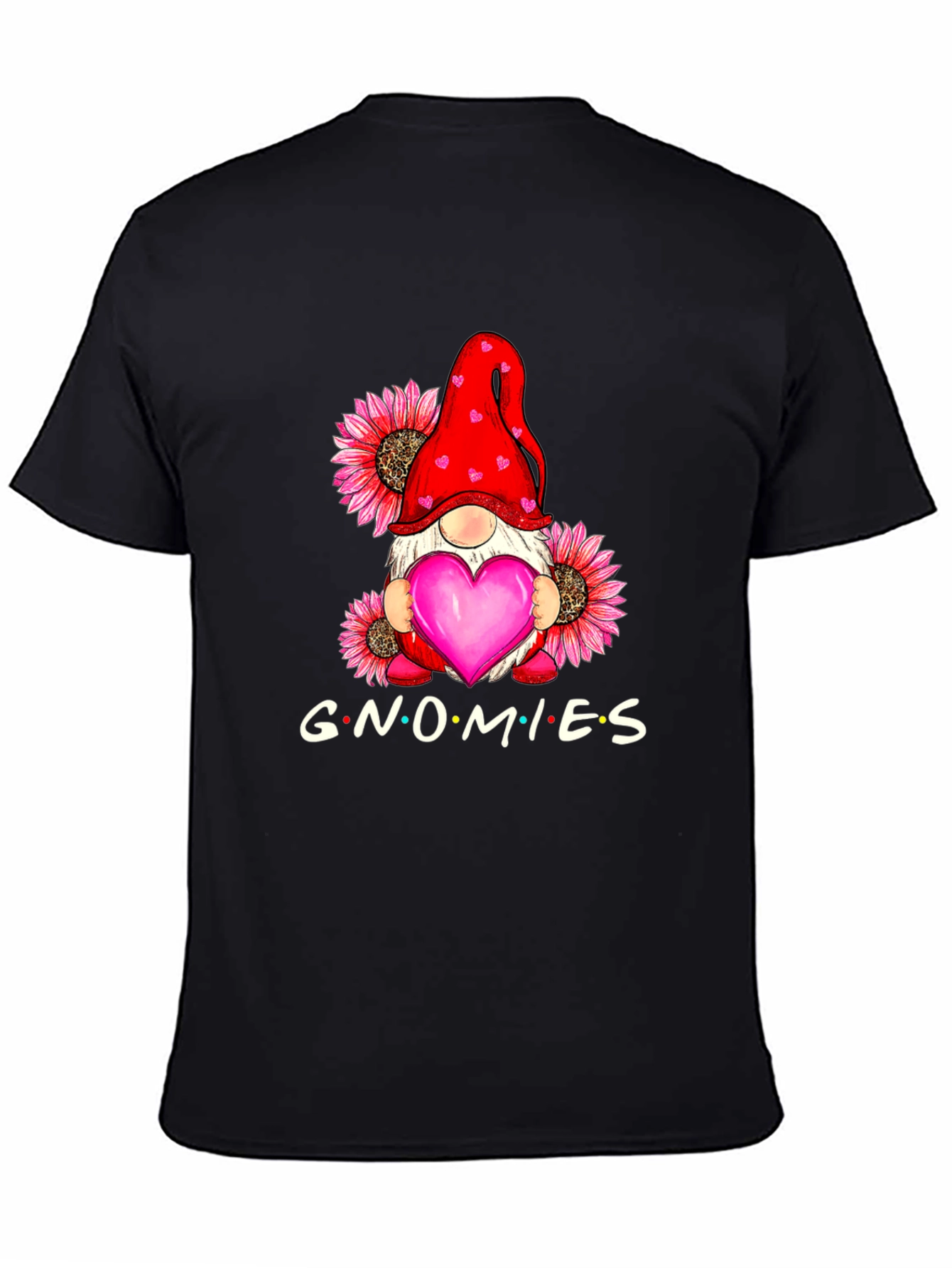 Black Gnomies Graphic T-Shirt - Black view 4
