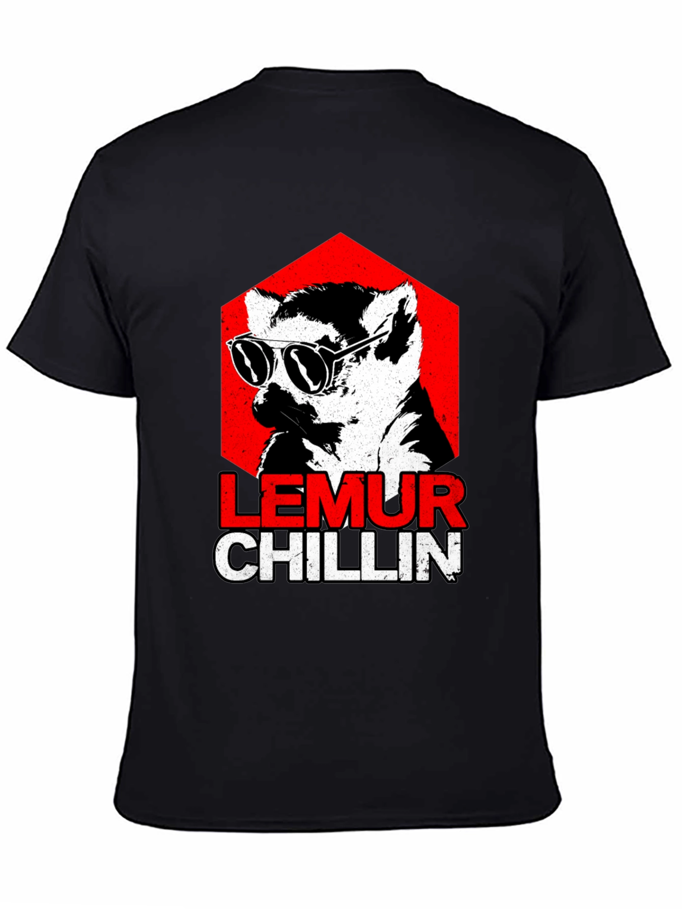 Black Lemur Chillin' Graphic Tee view 4