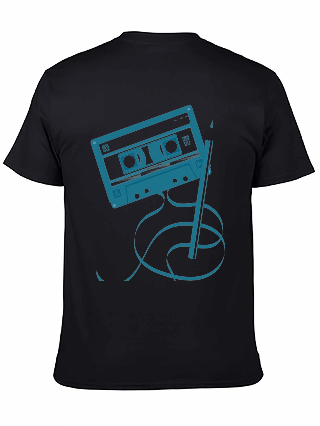 Black Retro Mixtape Graphic Tee view 4