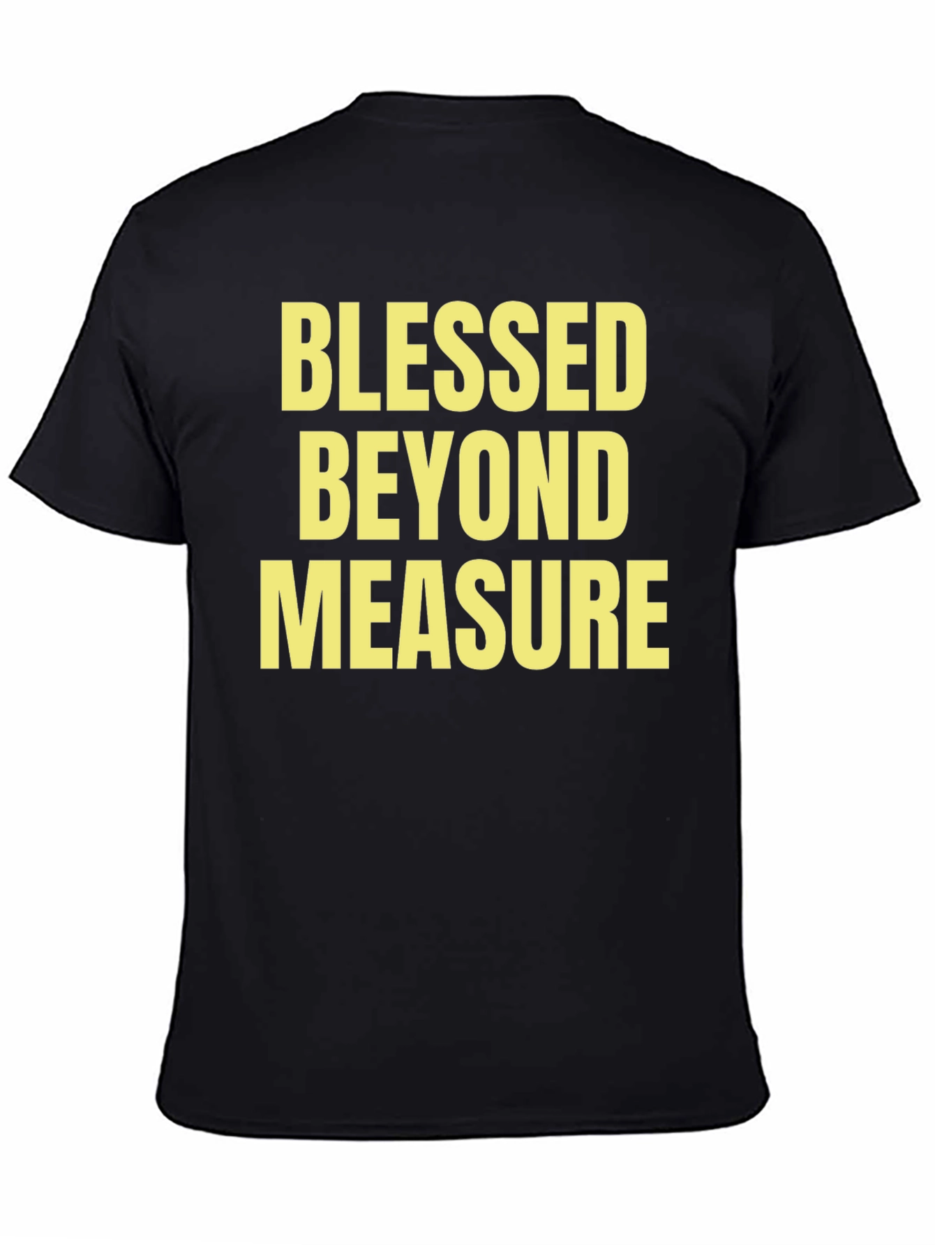 Black Blessed Beyond Measure Graphic T-Shirt view 4