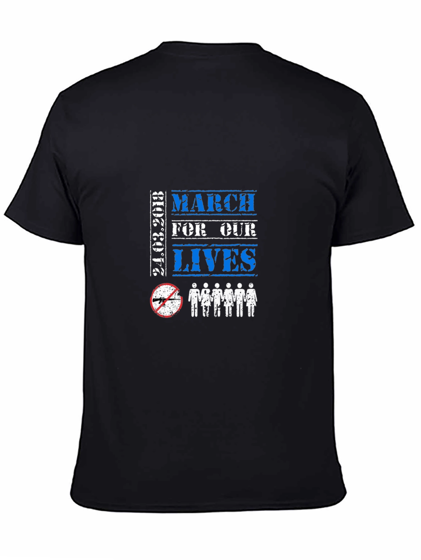 Black March For Our Lives T-Shirt view 4