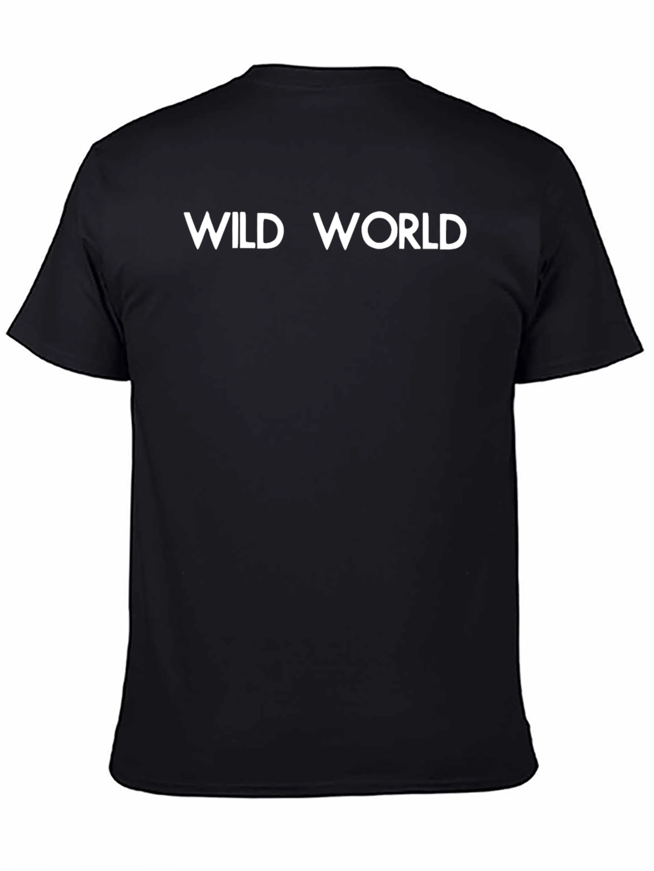 Black Wild World Black Graphic Tee view 4