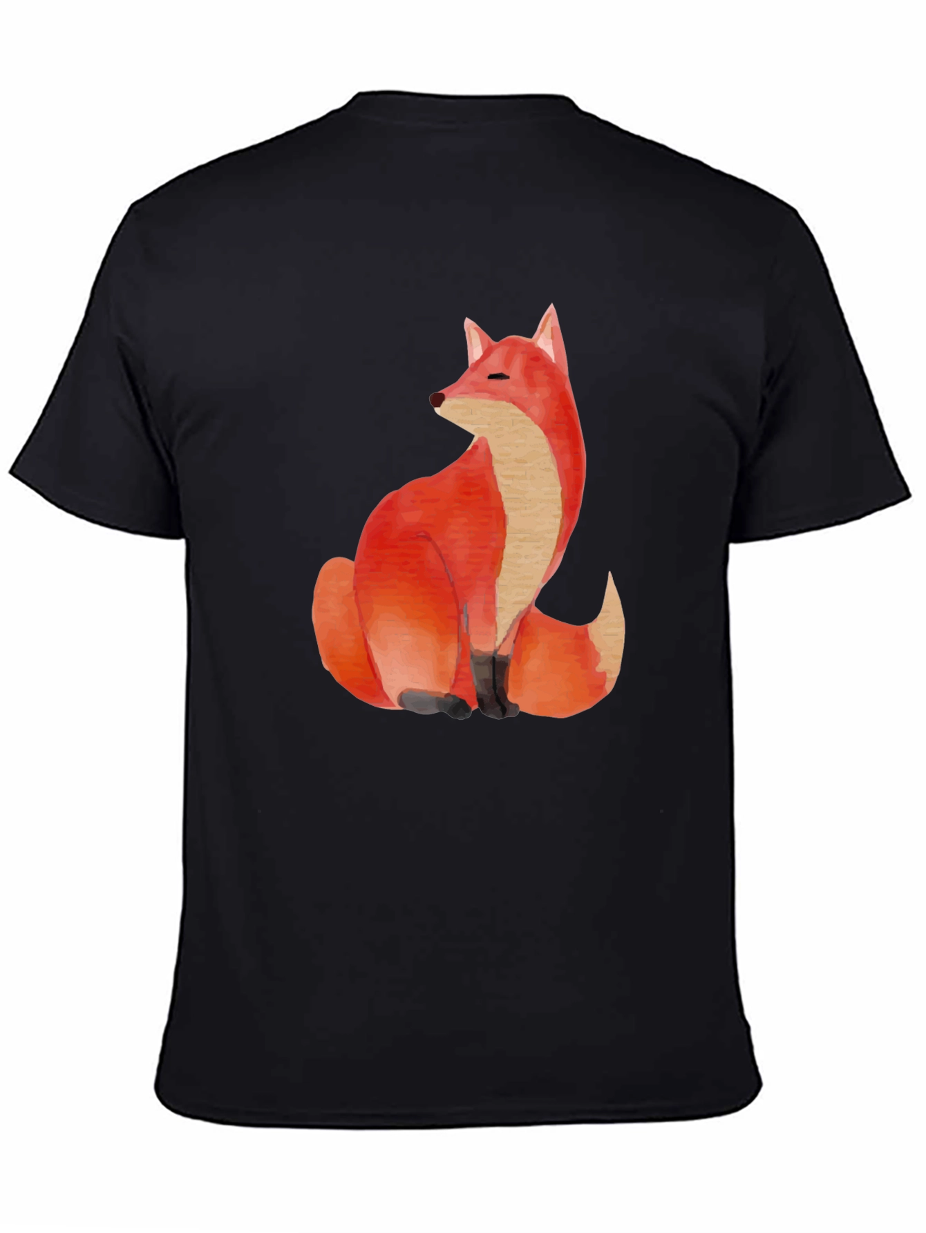 Black Fox Graphic Tee - Soft Cotton Blend view 4