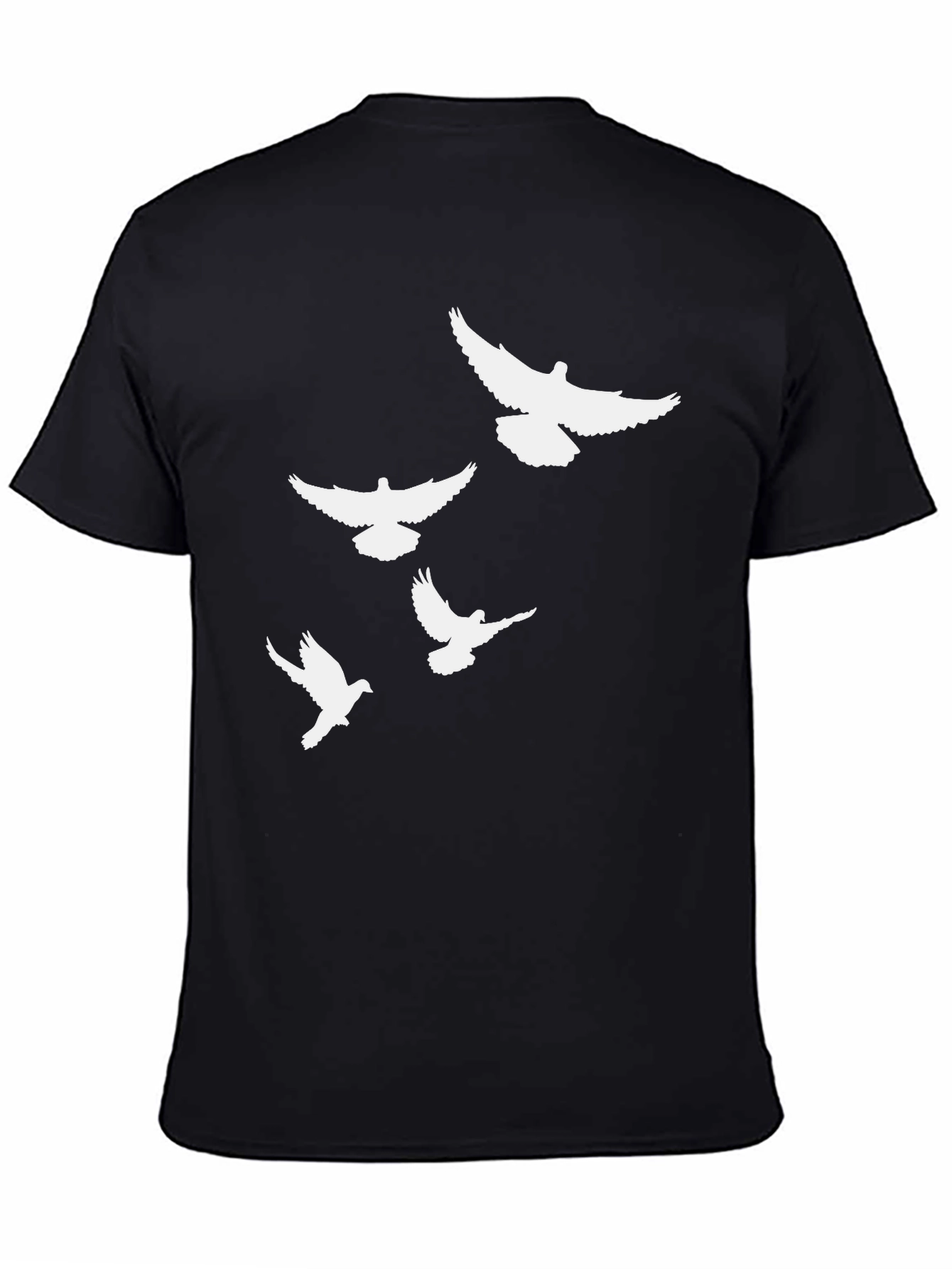 Black Dove Flight Black T-Shirt view 4