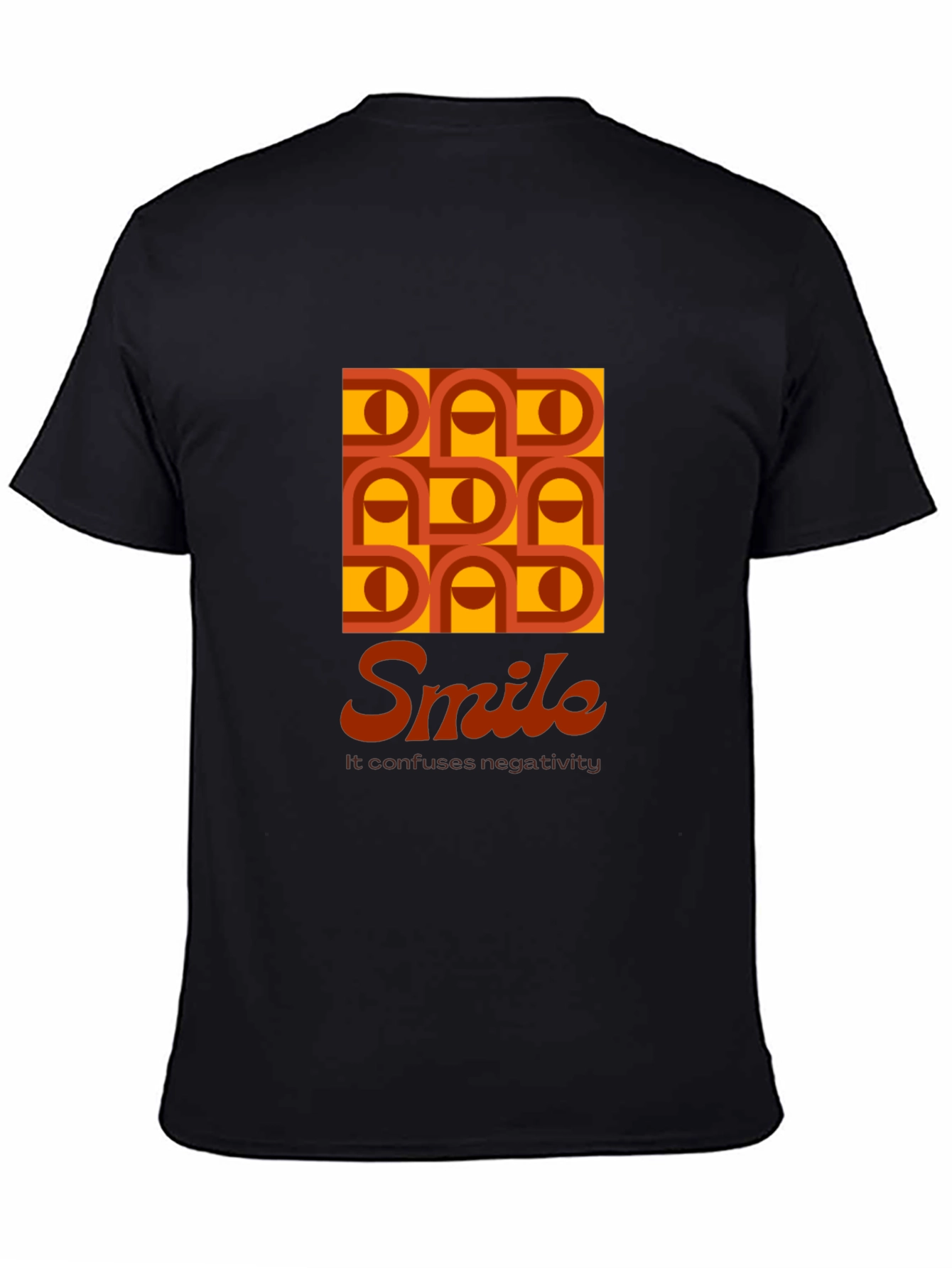 Black Dad Smile Graphic T-Shirt - Retro Style, Soft Cotton view 4