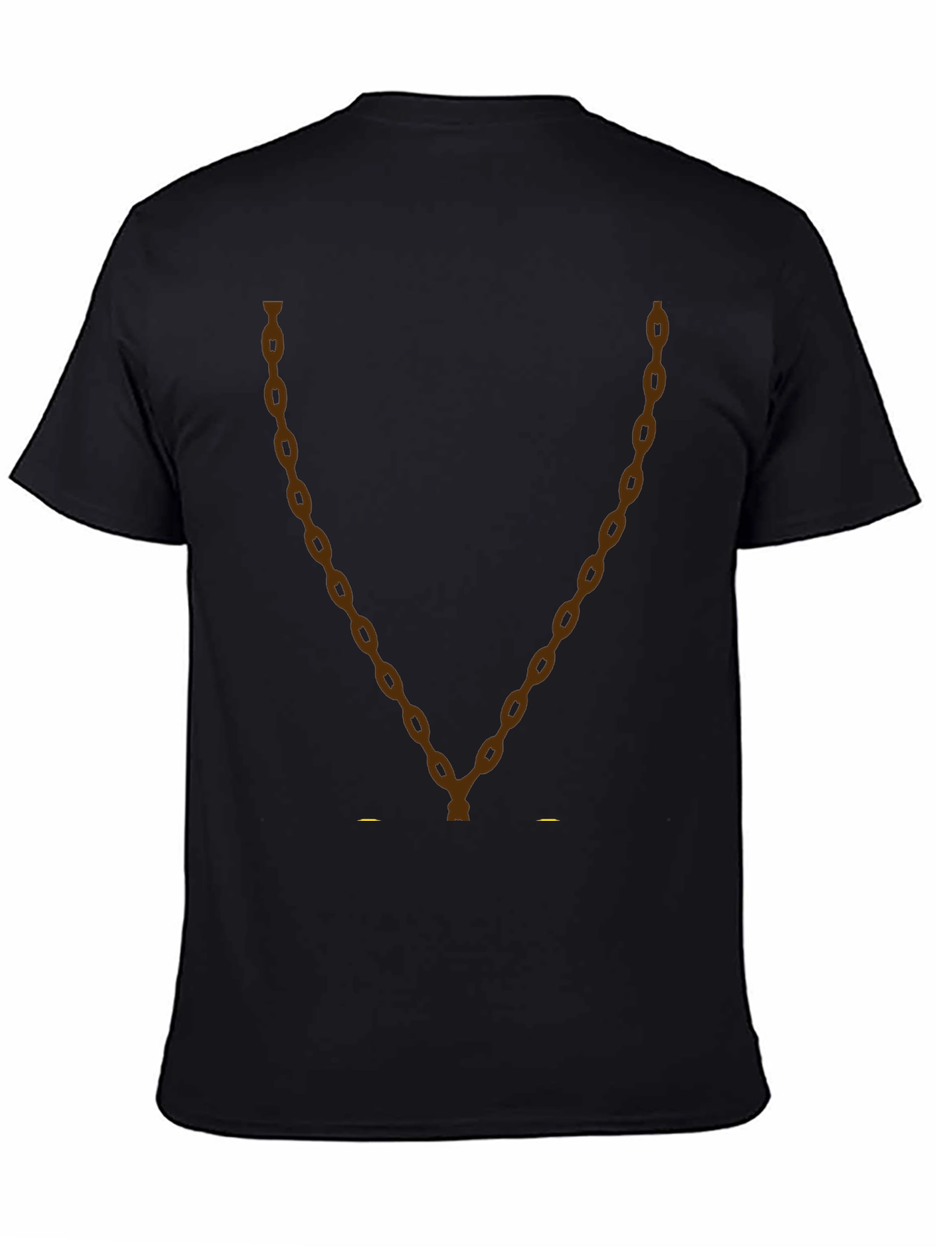 Black Chain Graphic Tee - Men's Black T-Shirt view 4