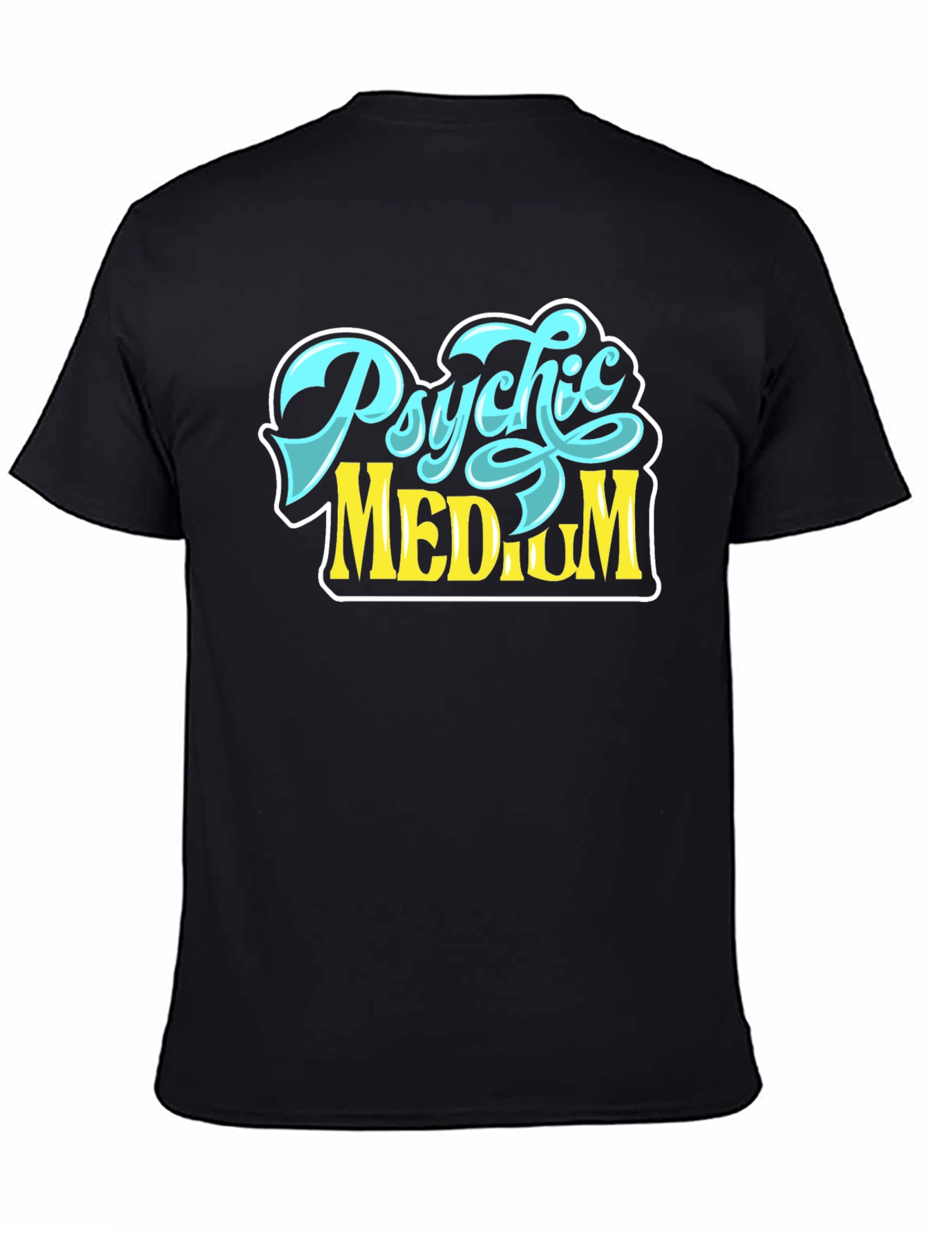 Black Psychic Medium Graphic T-Shirt view 4