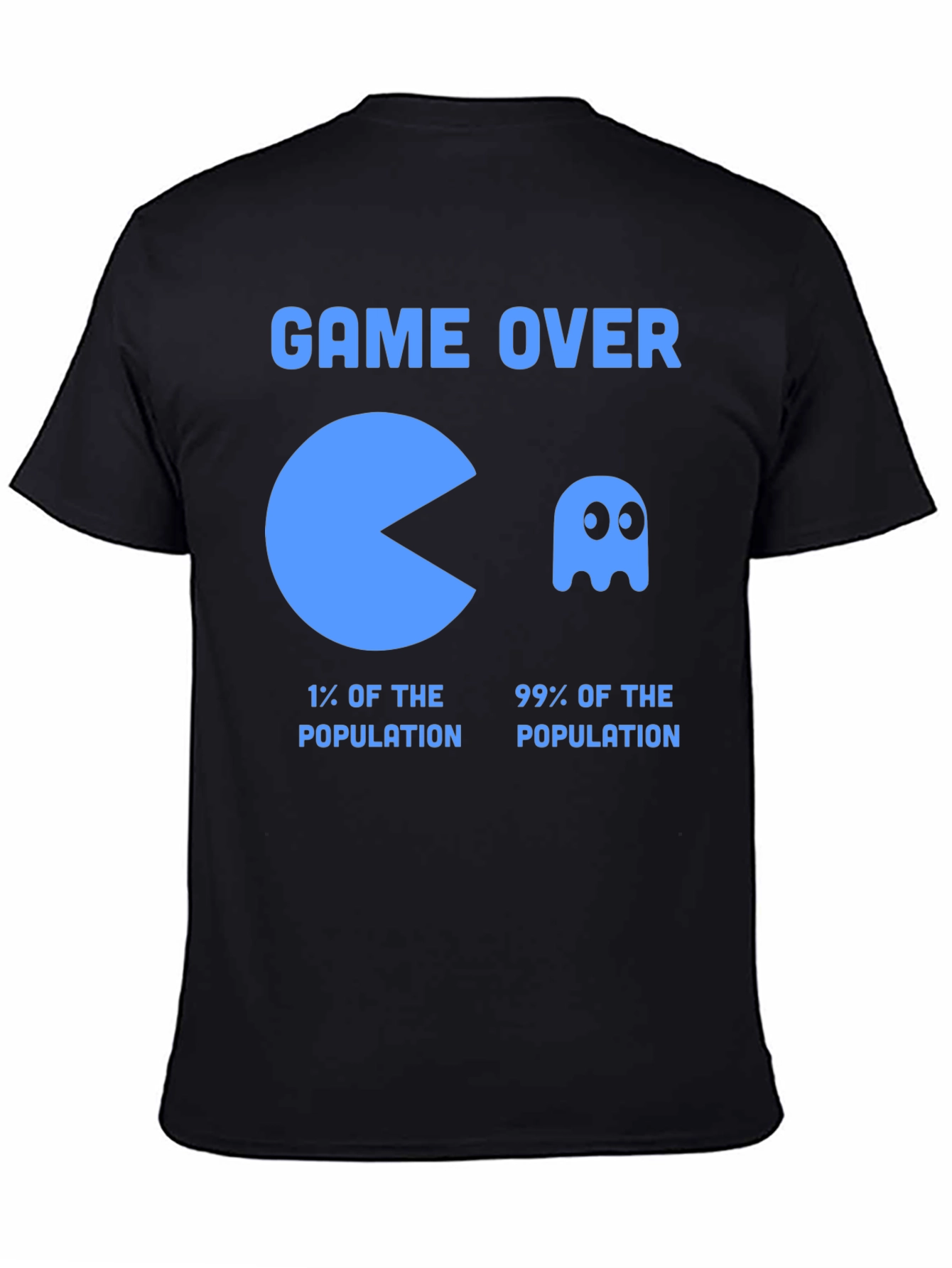 Black Game Over Pac-Man T-Shirt Funny Gamer Tee view 4