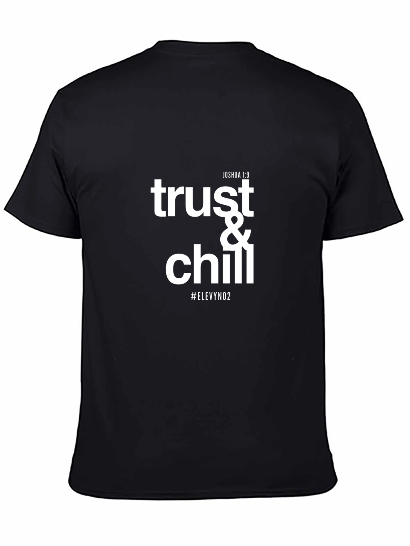 Black Trust & Chill Graphic Tee - Men's Black T-Shirt view 4