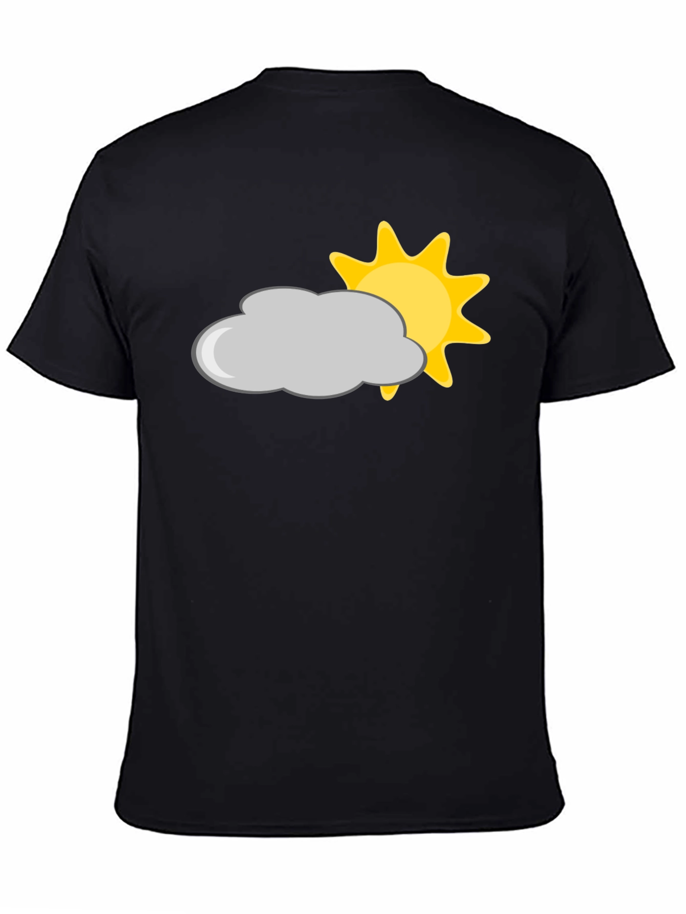 Black Cloud & Sun Graphic Tee - Weather Vibes view 4