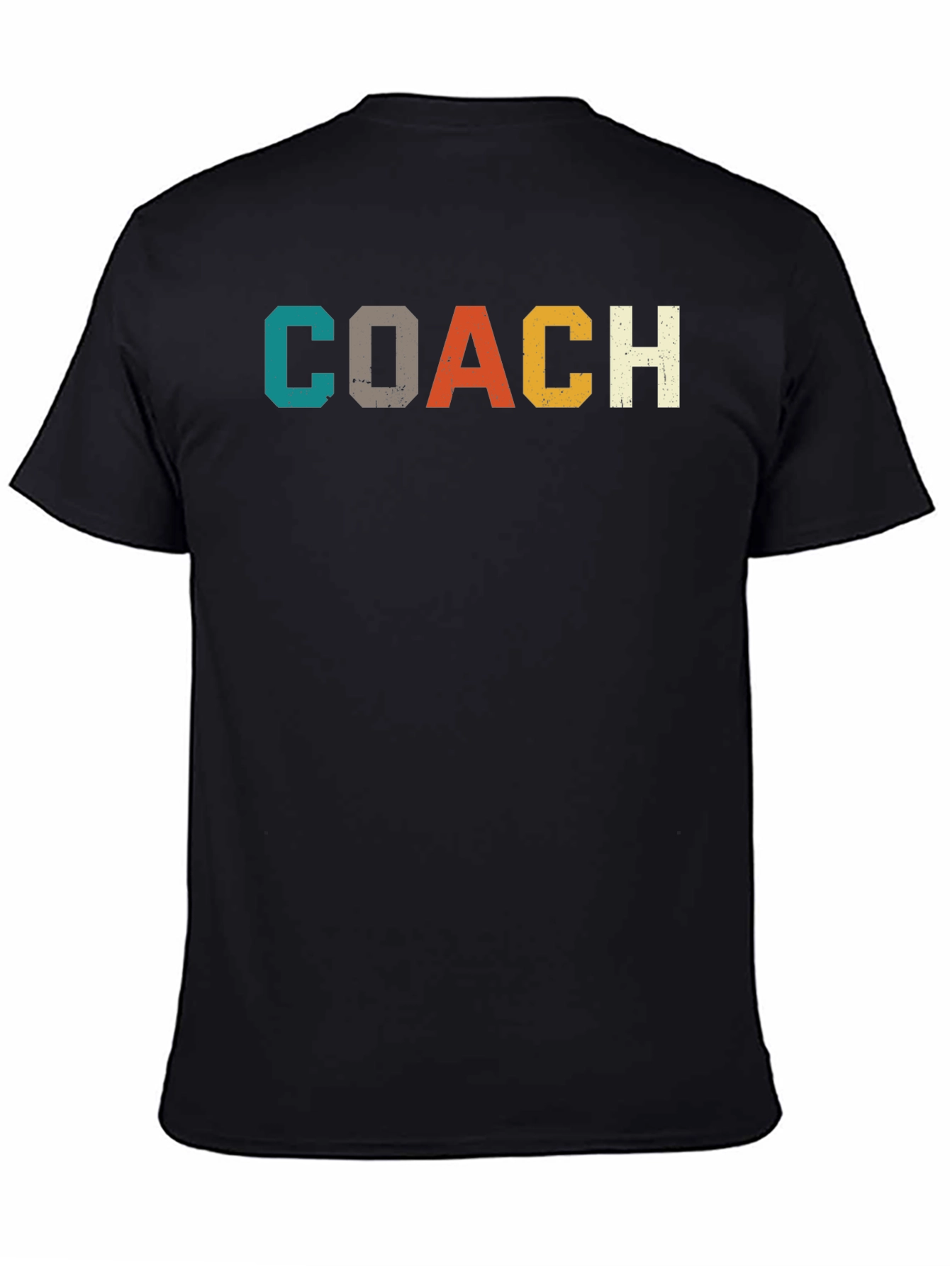 Black Retro Coach T-Shirt - Vintage Style Graphic Tee view 4