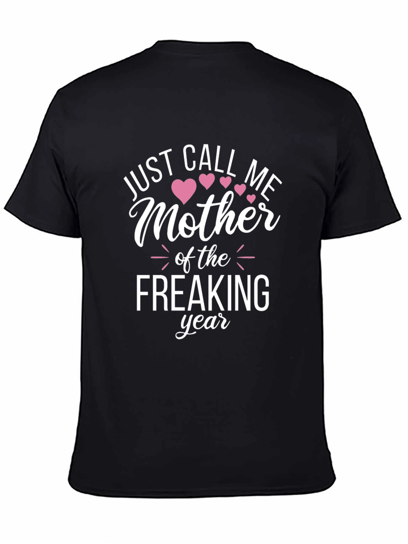 Black Mother of the Freaking Year T-Shirt view 4