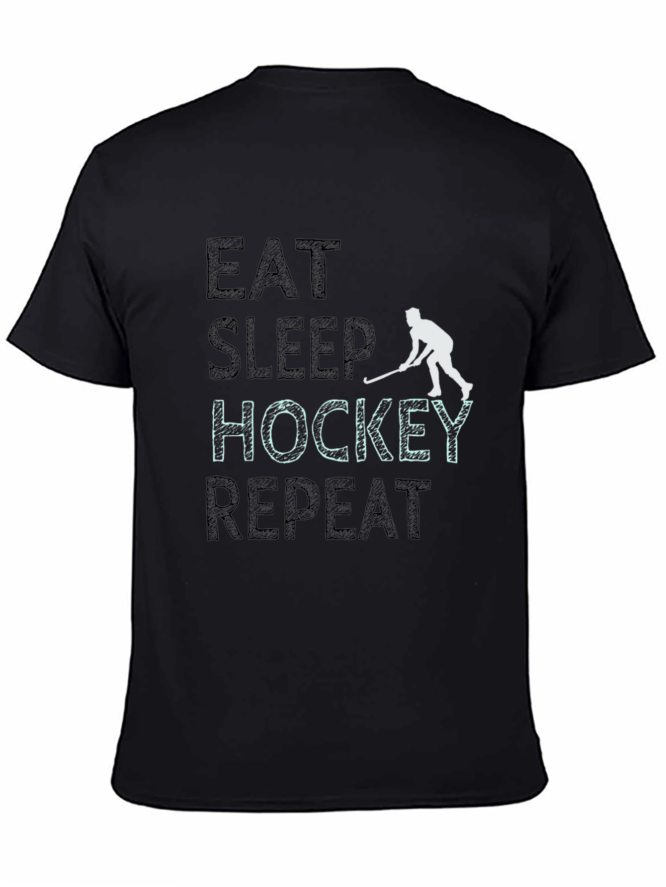 Eat Sleep Hockey Repeat Graphic Tee - 4
