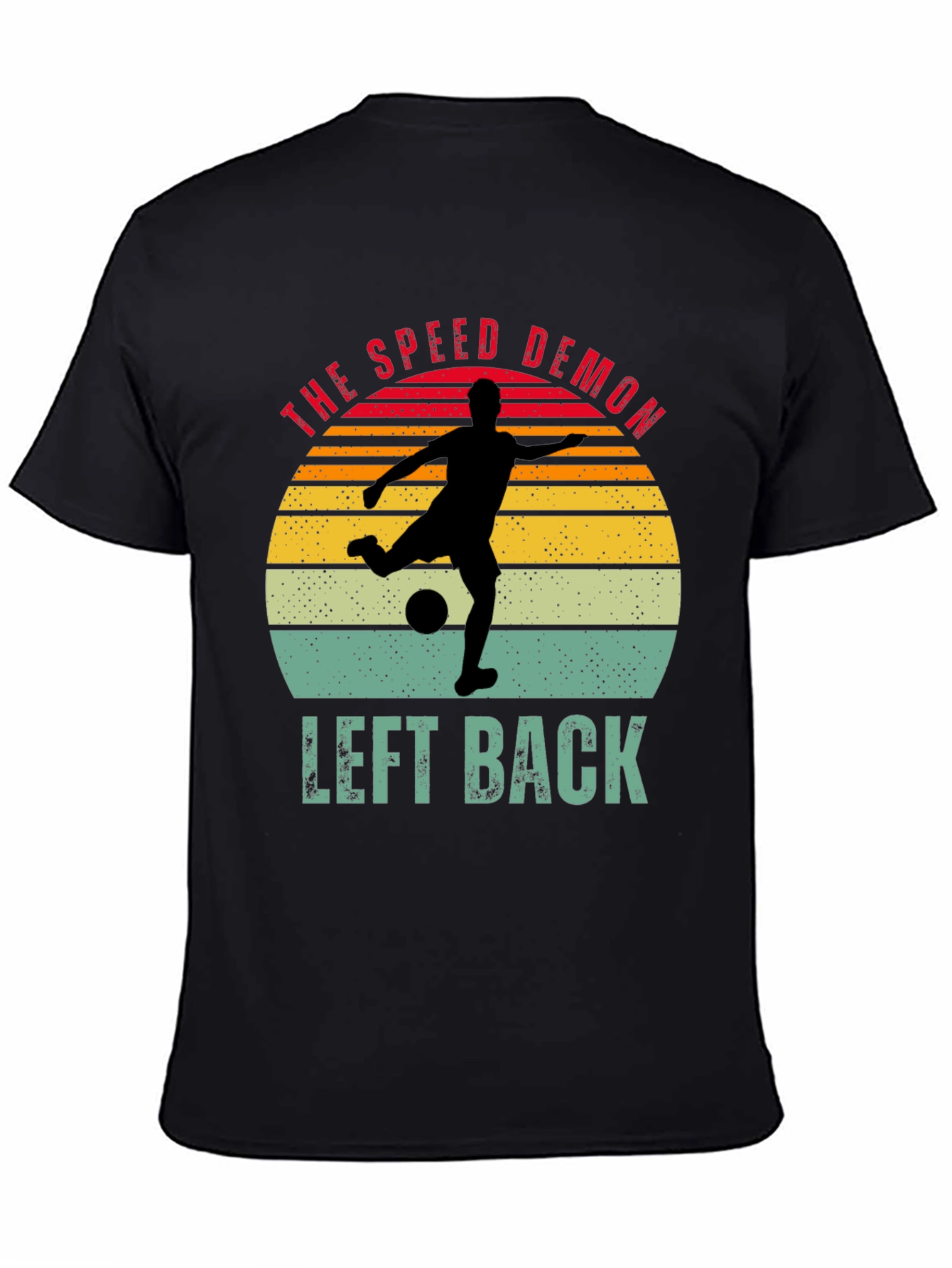 Black The Speed Demon Left Back T-Shirt view 4