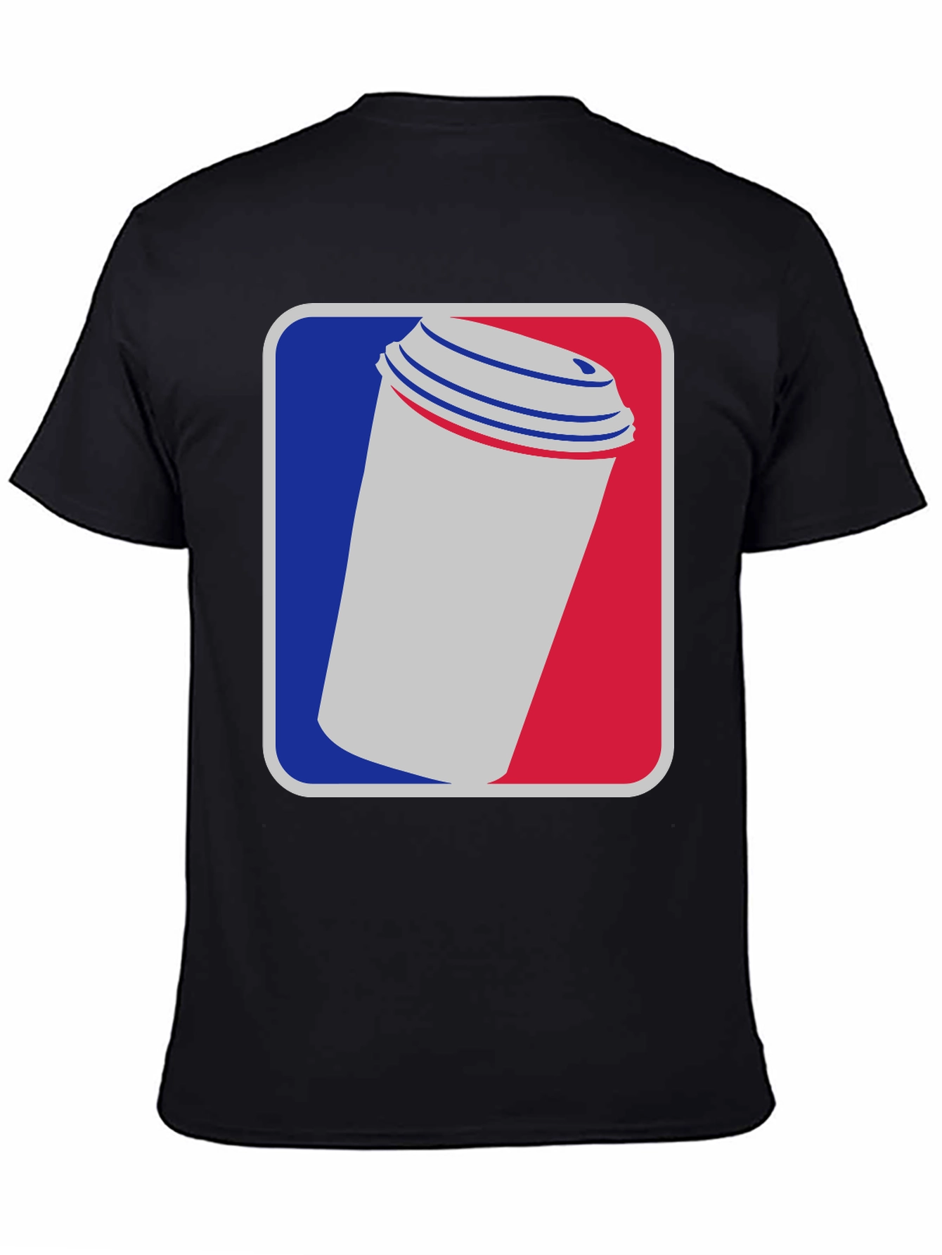 Black Coffee Cup Graphic Tee - Black Cotton T-Shirt view 4
