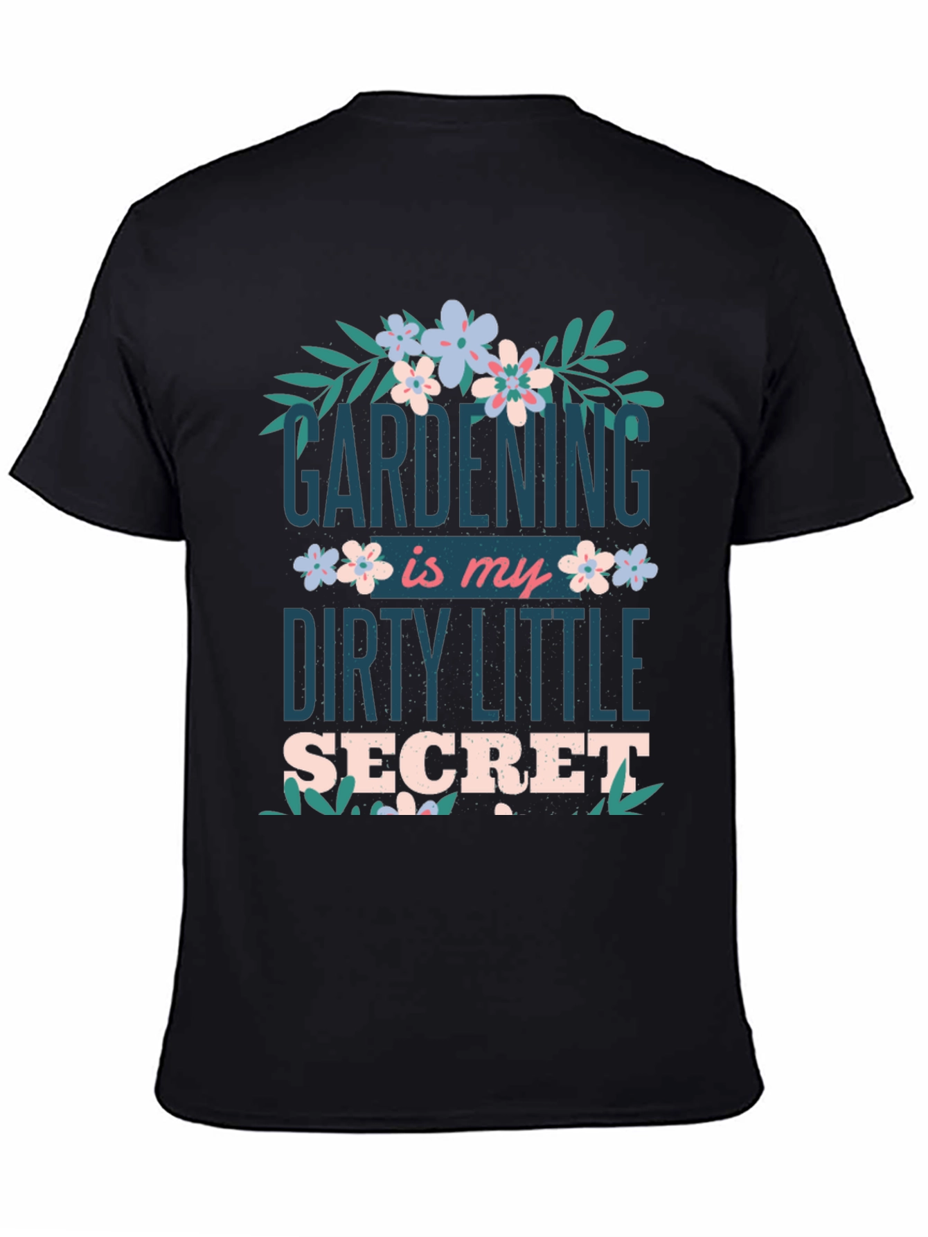 Black Gardening Secret Graphic Tee - Unisex Fit view 4
