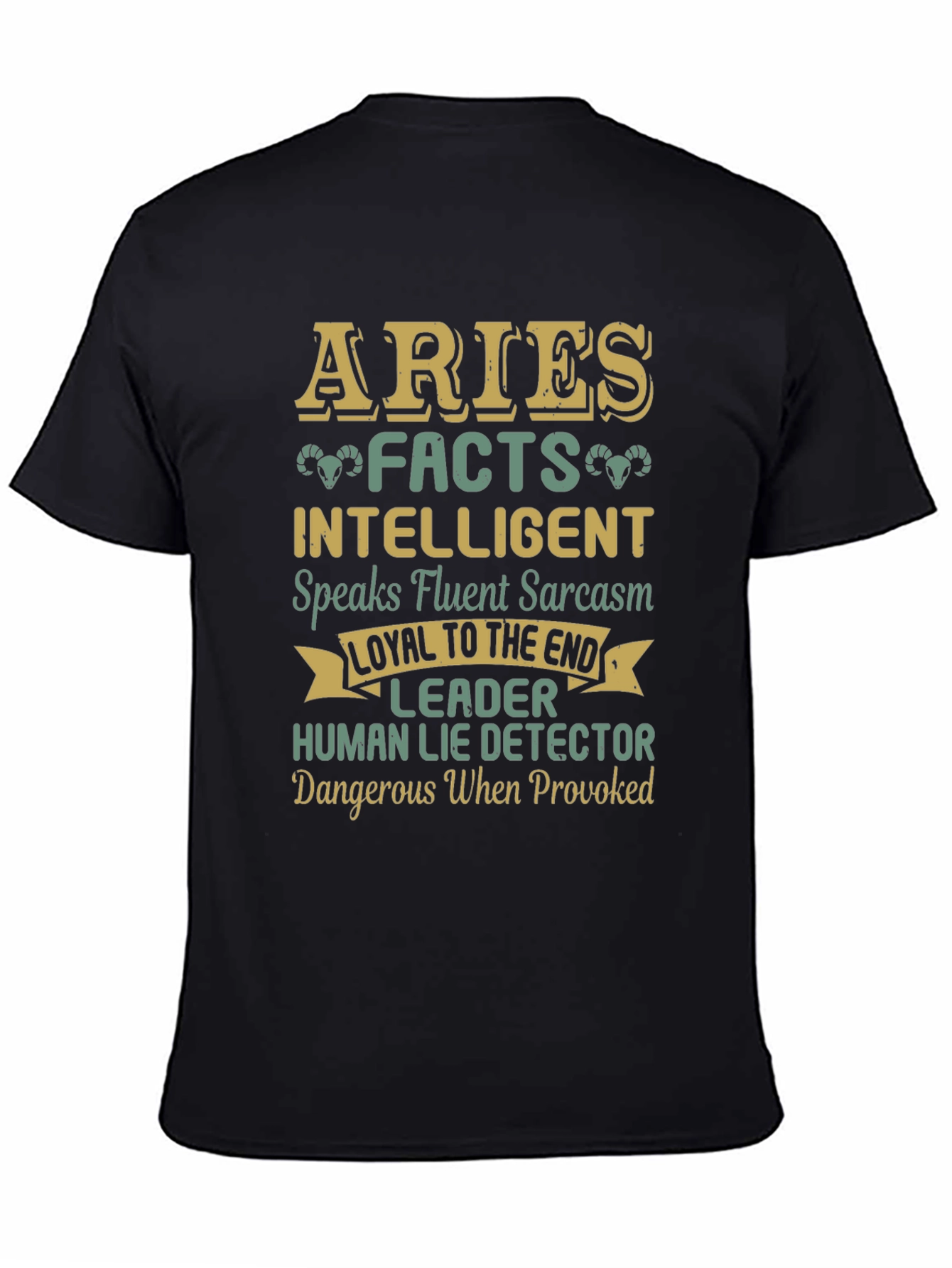 Aries Zodiac Sign Graphic Tee - 4