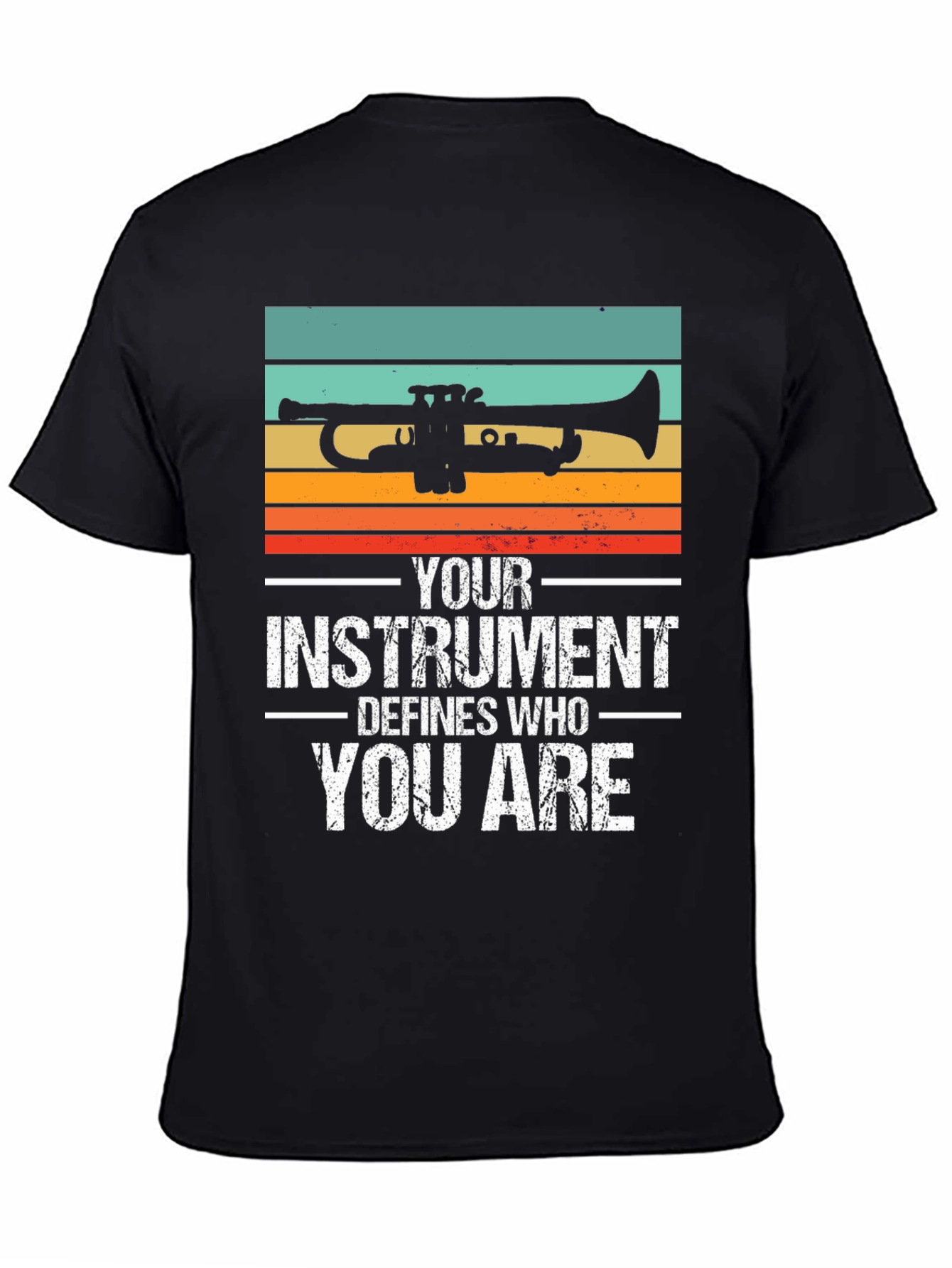 Black Trumpet Player Shirt - Defines Who You Are! view 4