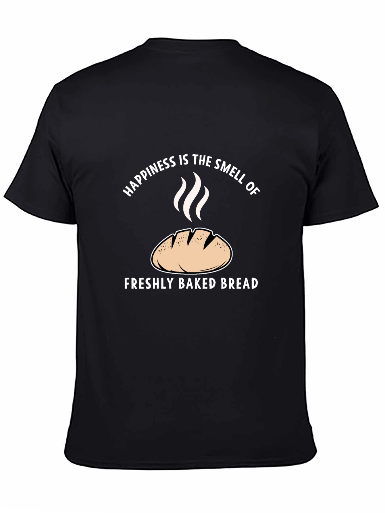 Black Happiness is Freshly Baked Bread T-Shirt view 4