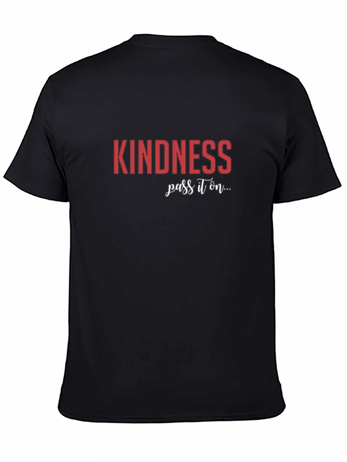 Black Kindness Pass It On Black Graphic Tee view 4