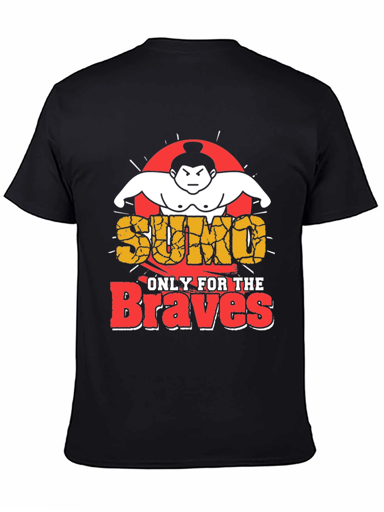 Black Sumo Braves Graphic T-Shirt view 4
