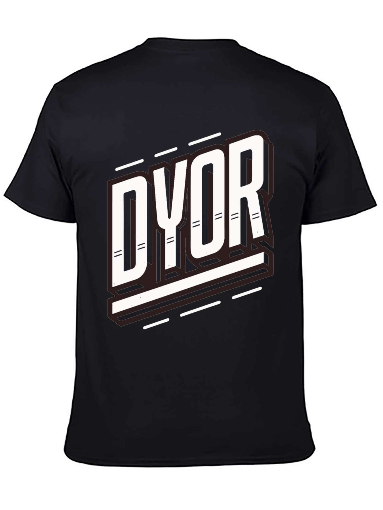 Black DYOR Black Graphic Tee view 4