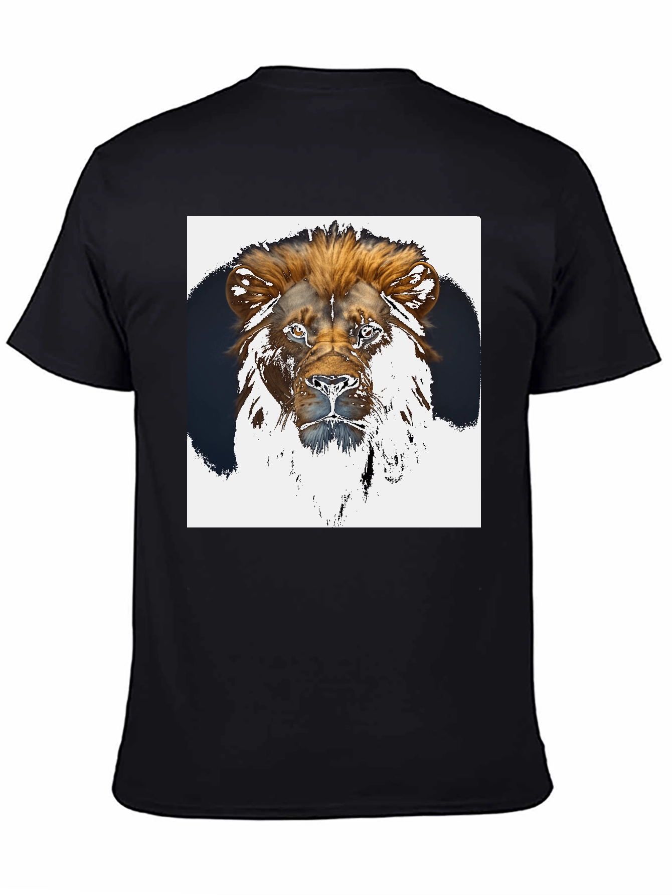 Black Lion Graphic Tee - Black Short Sleeve Shirt view 4