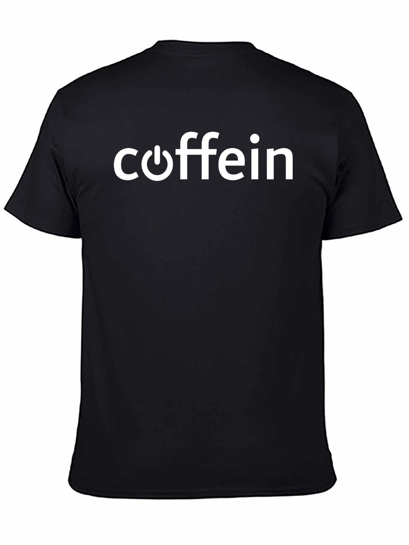 Black Caffein T-Shirt - Black Cotton Novelty Tee view 4
