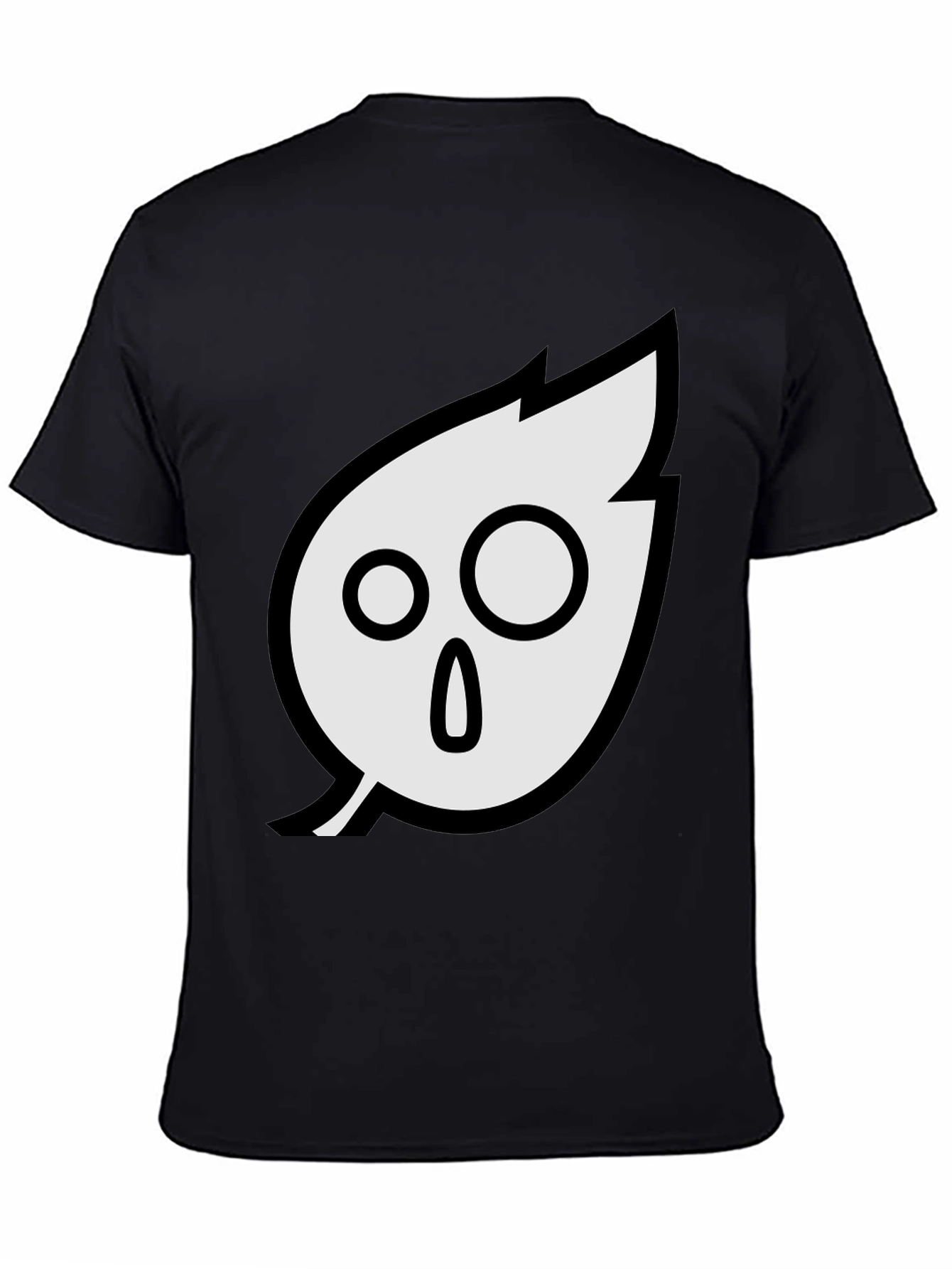 Black Spooky Leaf Graphic Tee - Soft Cotton Blend view 4