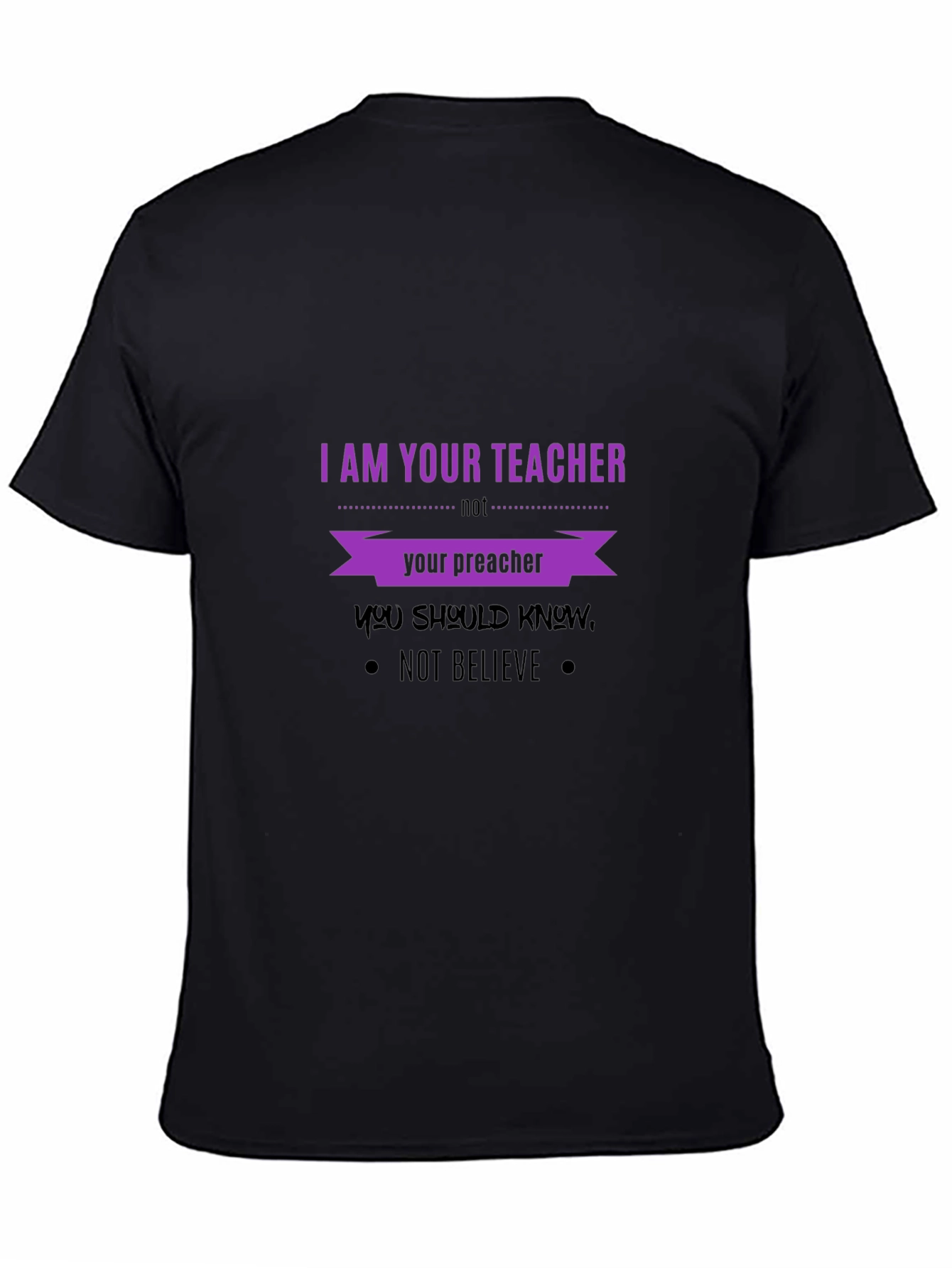 Black Teacher Vs. Preacher Graphic Tee view 4