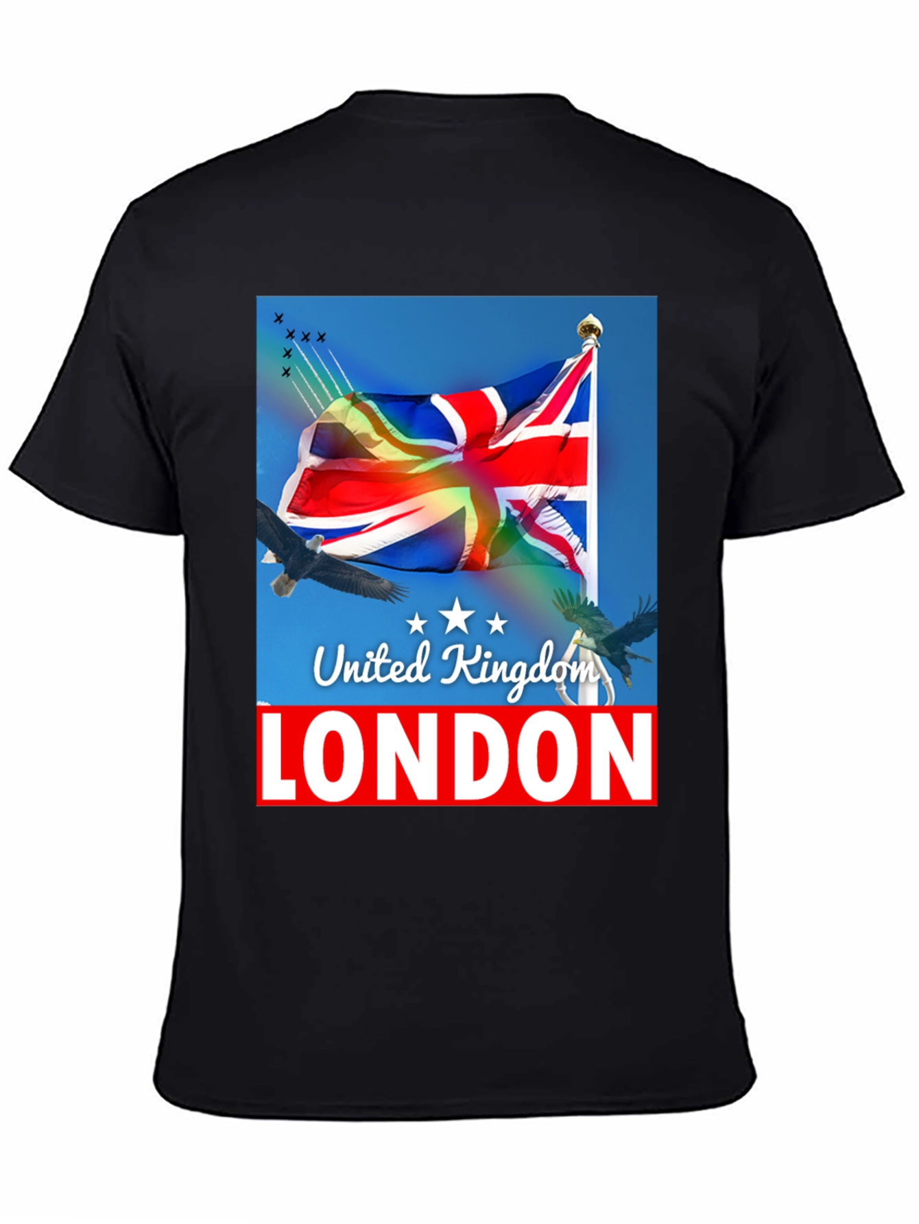 United Kingdom London Flag Graphic T-Shirt - 4