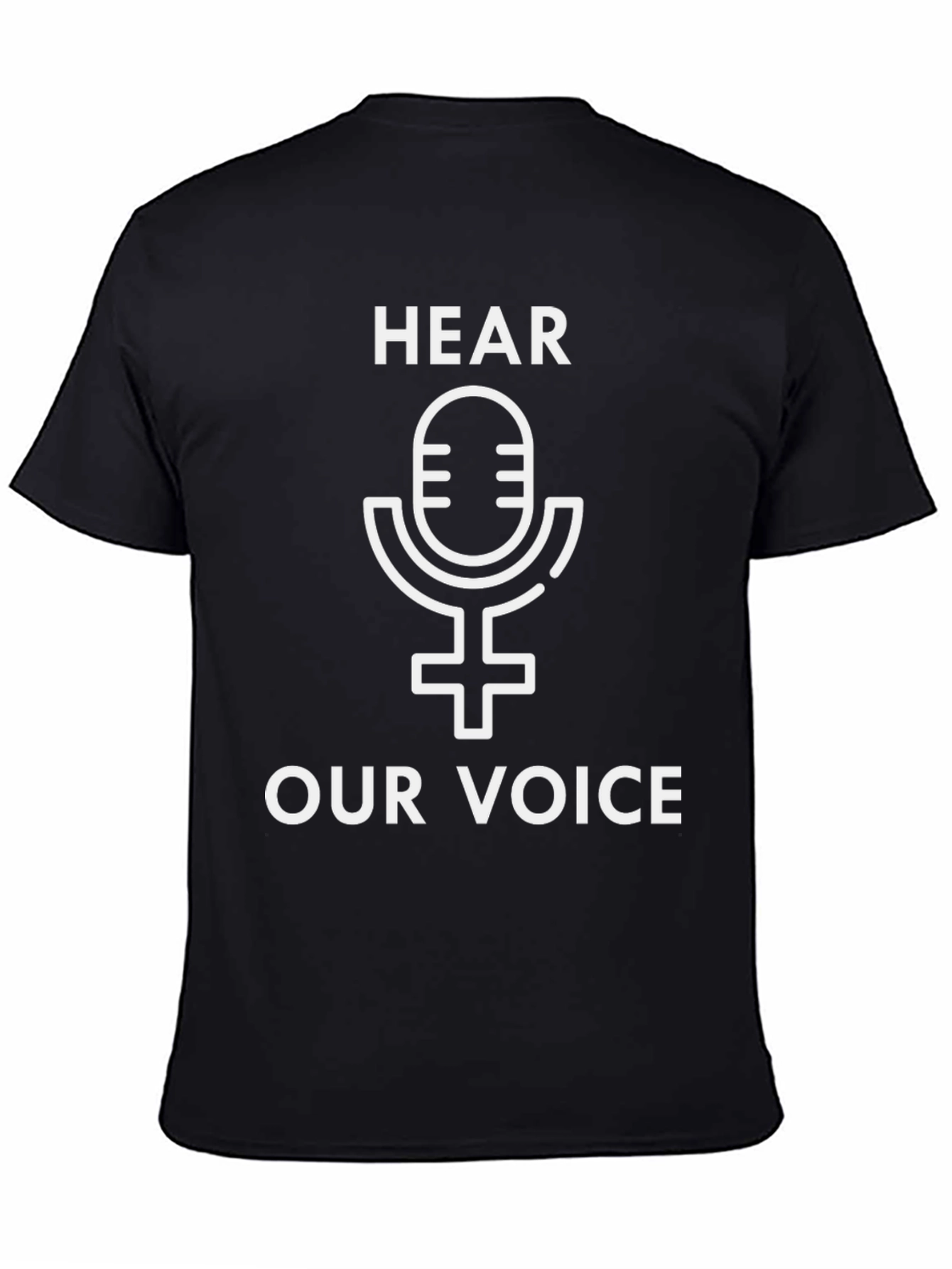 Black Hear Our Voice Graphic Tee - Empowering Design view 4