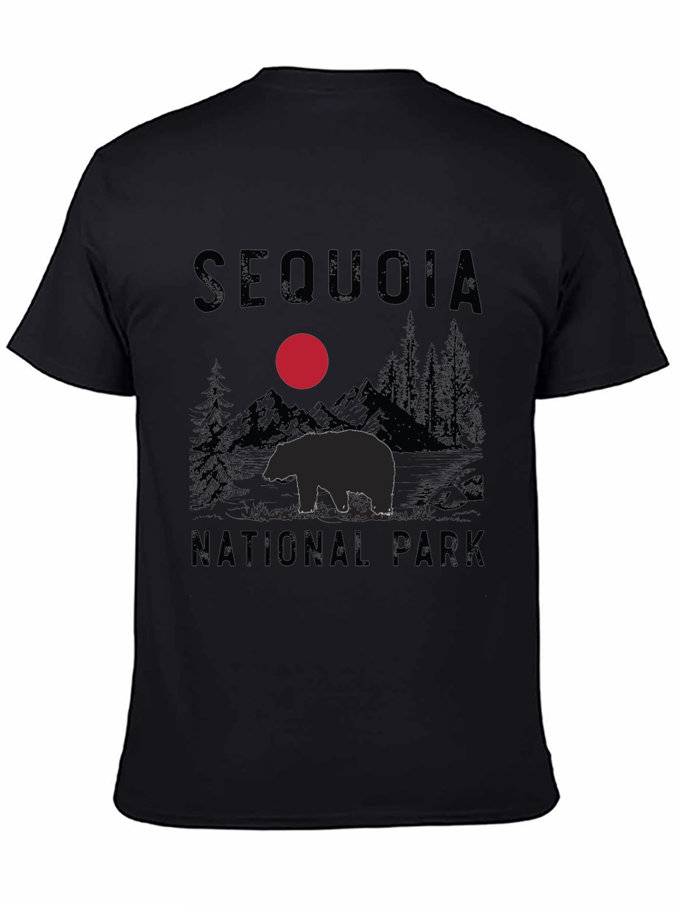 Black Sequoia National Park Black T-Shirt view 4