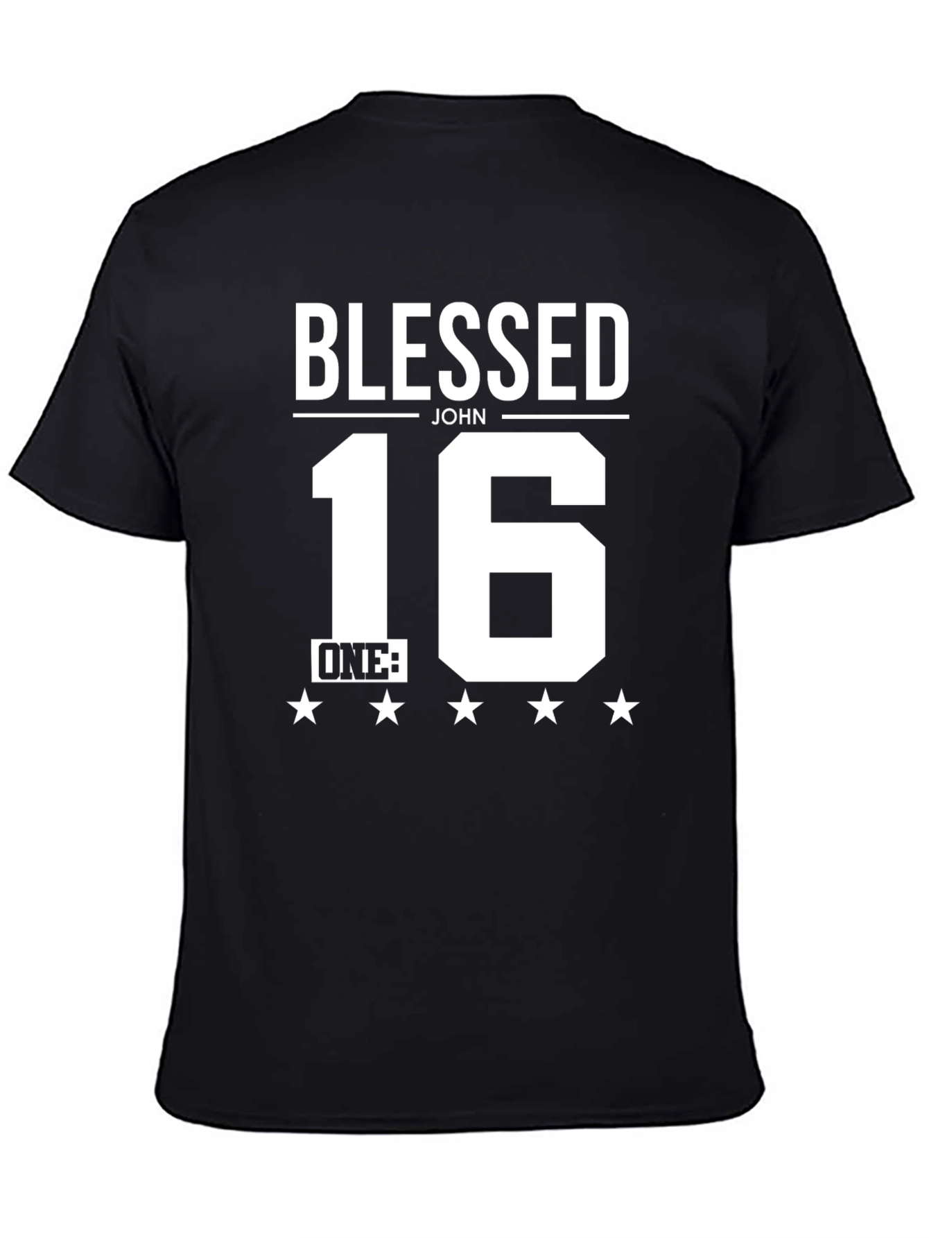 Black Blessed John 16 ONE T-Shirt view 4