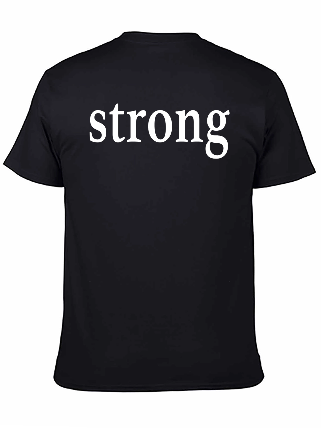 Black Strong Graphic Tee - Stylish Cotton T-Shirt view 4