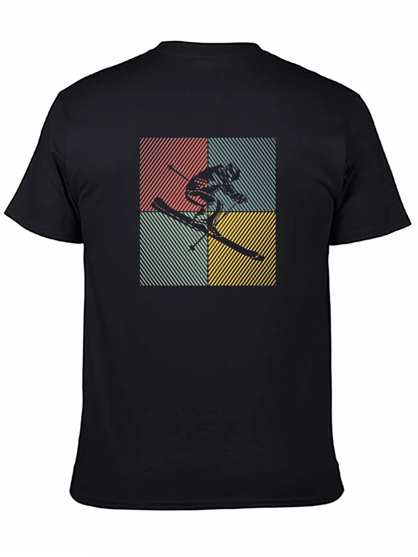 Black Retro Ski T-Shirt view 4