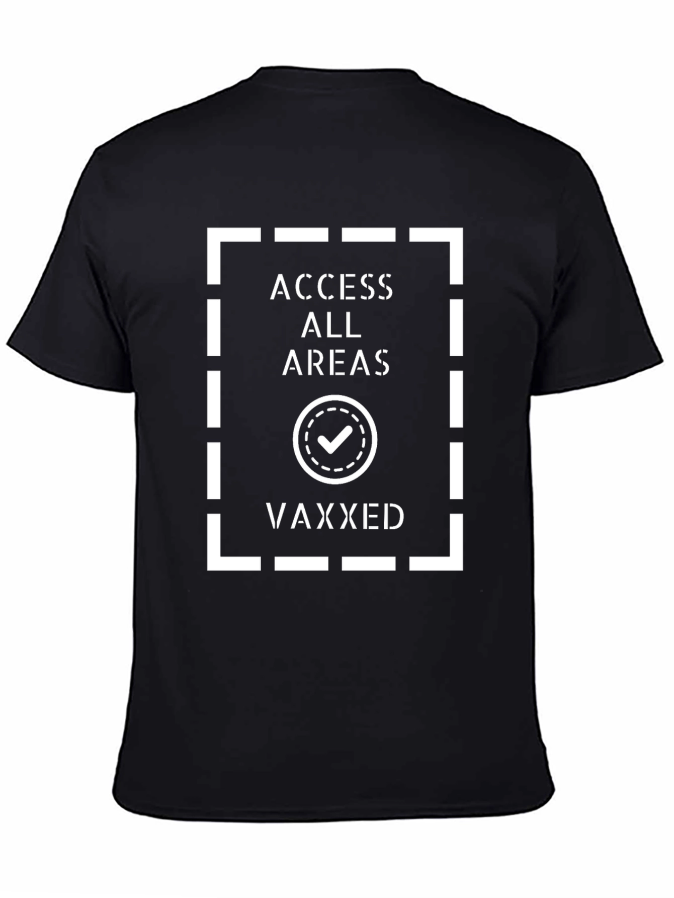 Black Vaxxed Access All Areas Graphic T-Shirt view 4