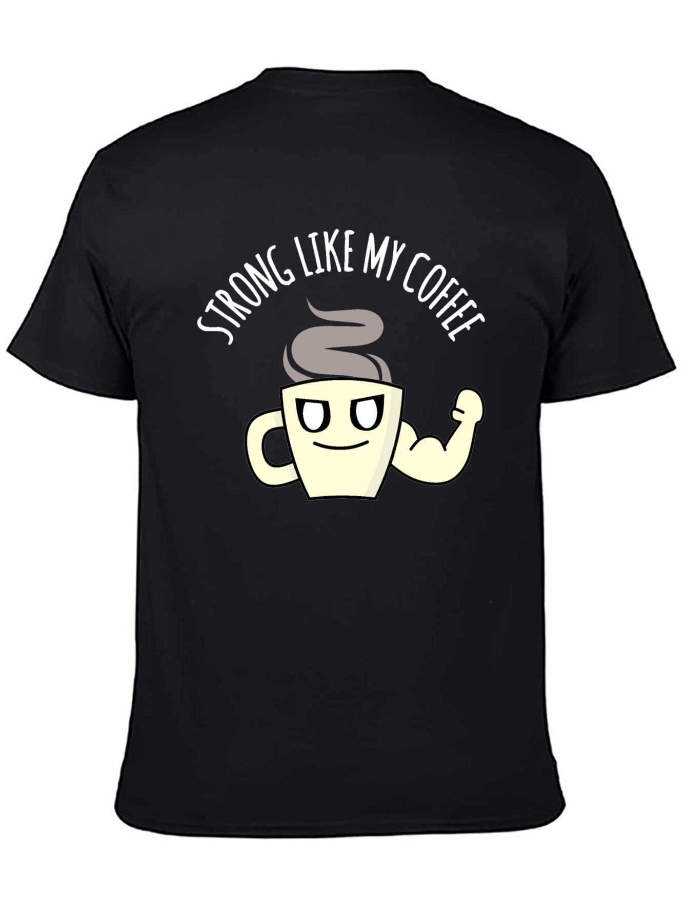 Black Strong Like My Coffee Graphic T-Shirt - Black view 4